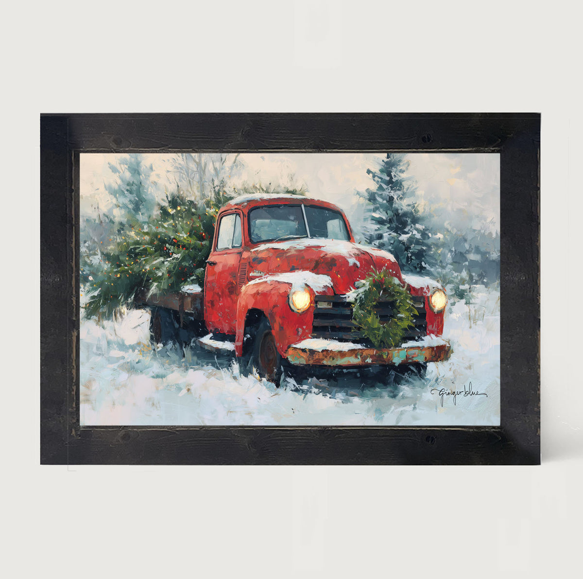 Red Christmas Truck