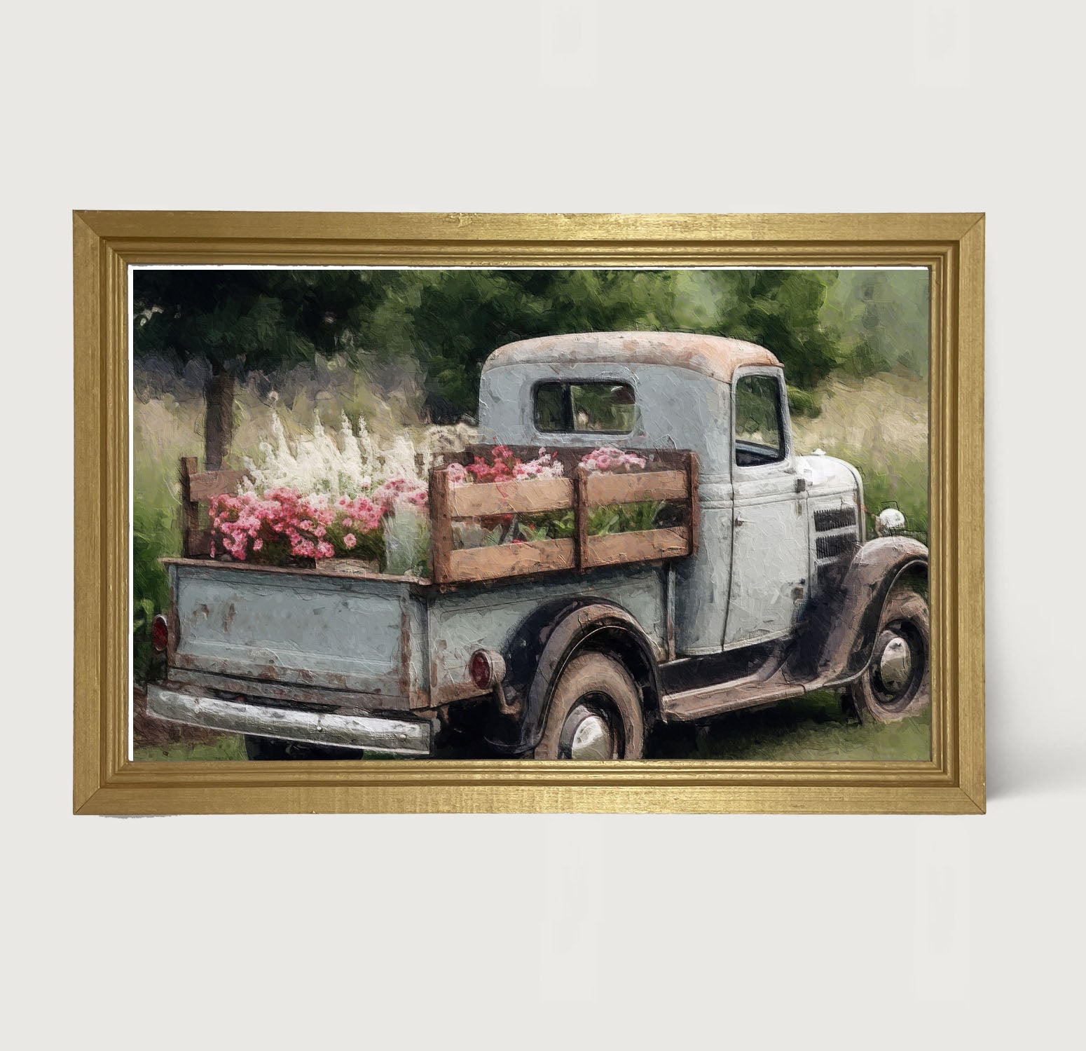Blue Flower Truck