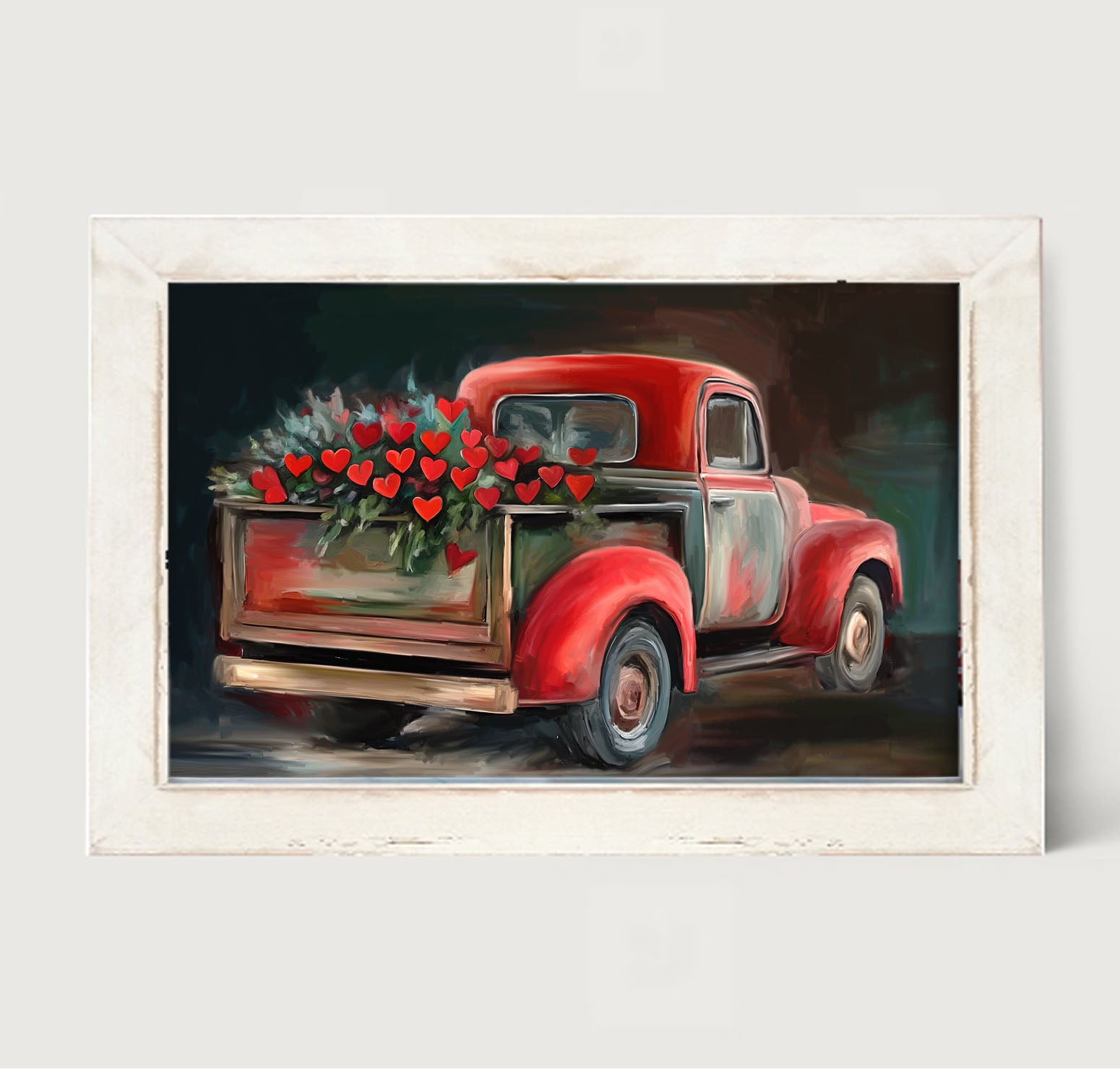 Valentine Truck - Framed art