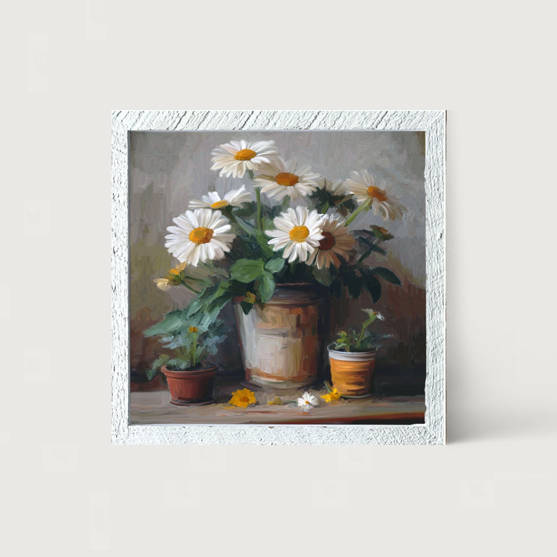 Rustic Daisies - Framed Art
