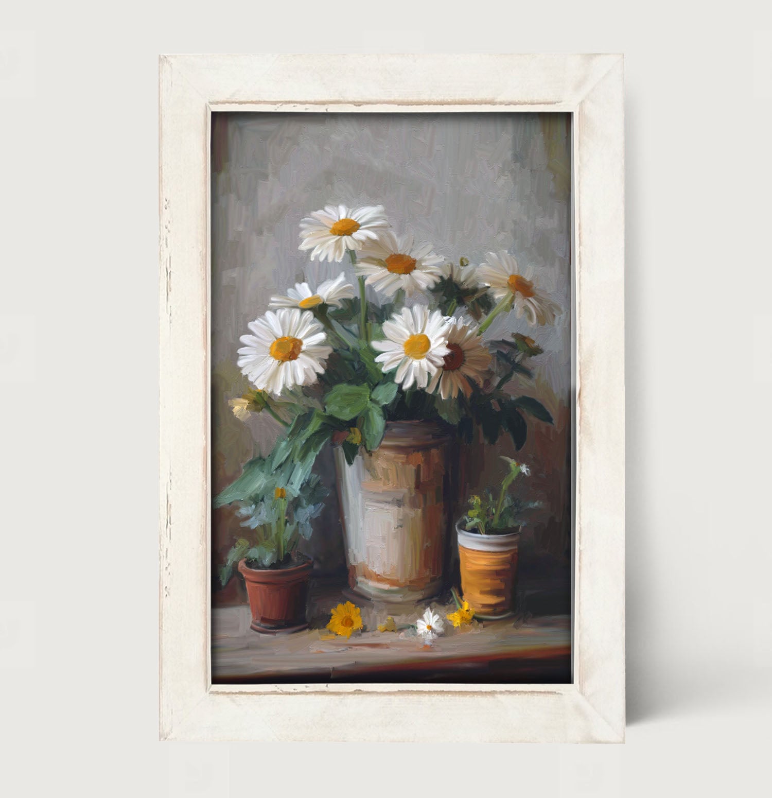 Rustic Daisies - Framed Art