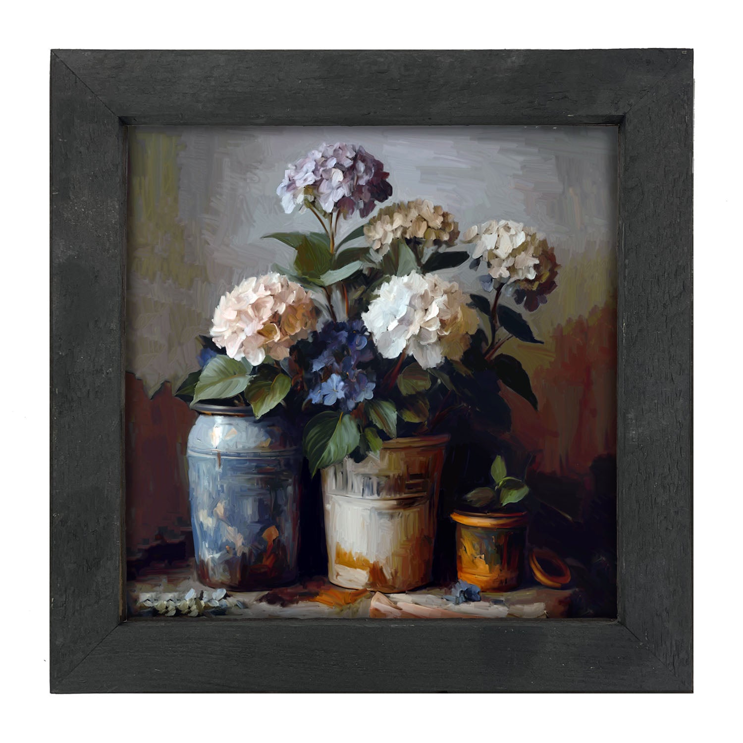 Rustic Hydrangeas - Framed Art