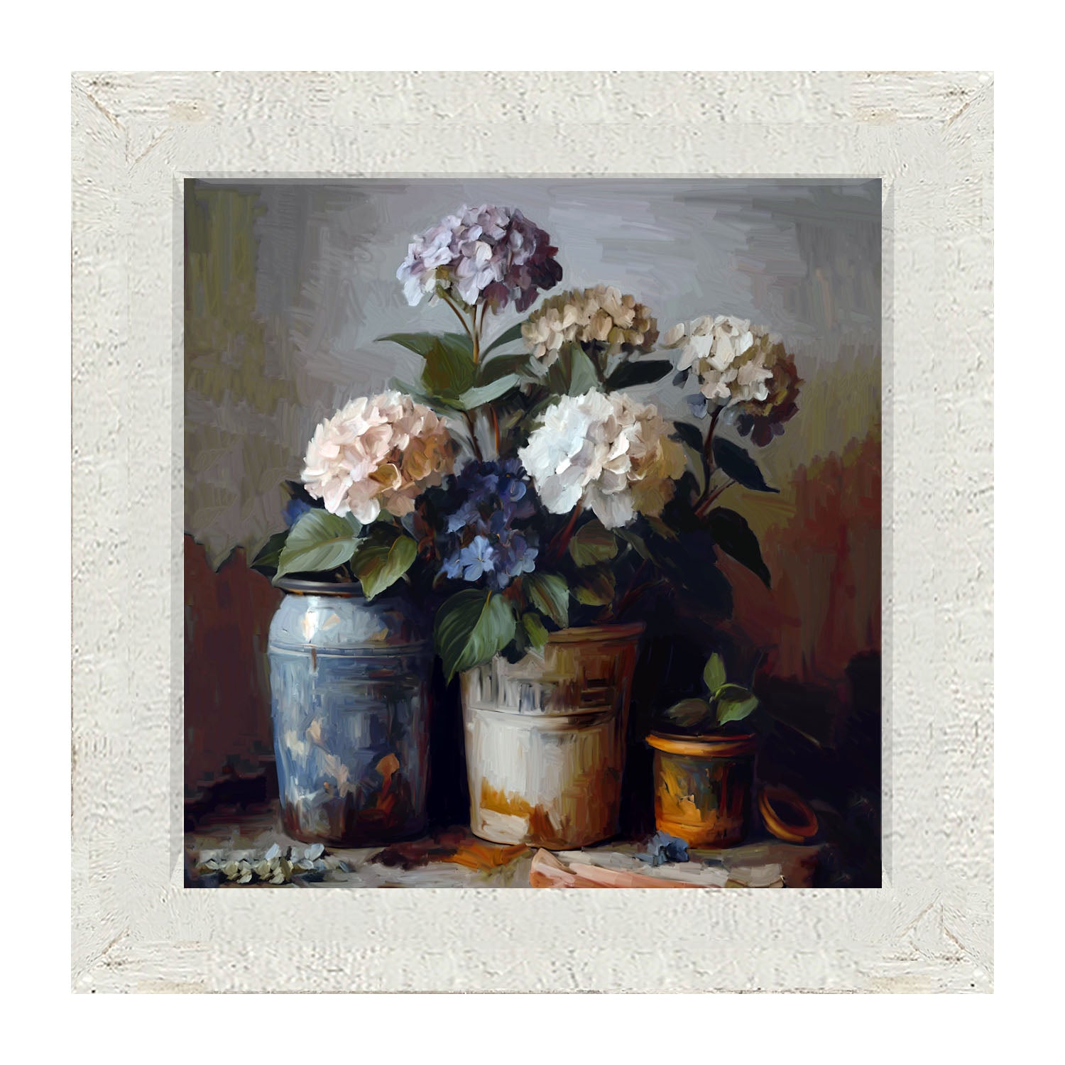 Rustic Hydrangeas - Framed Art