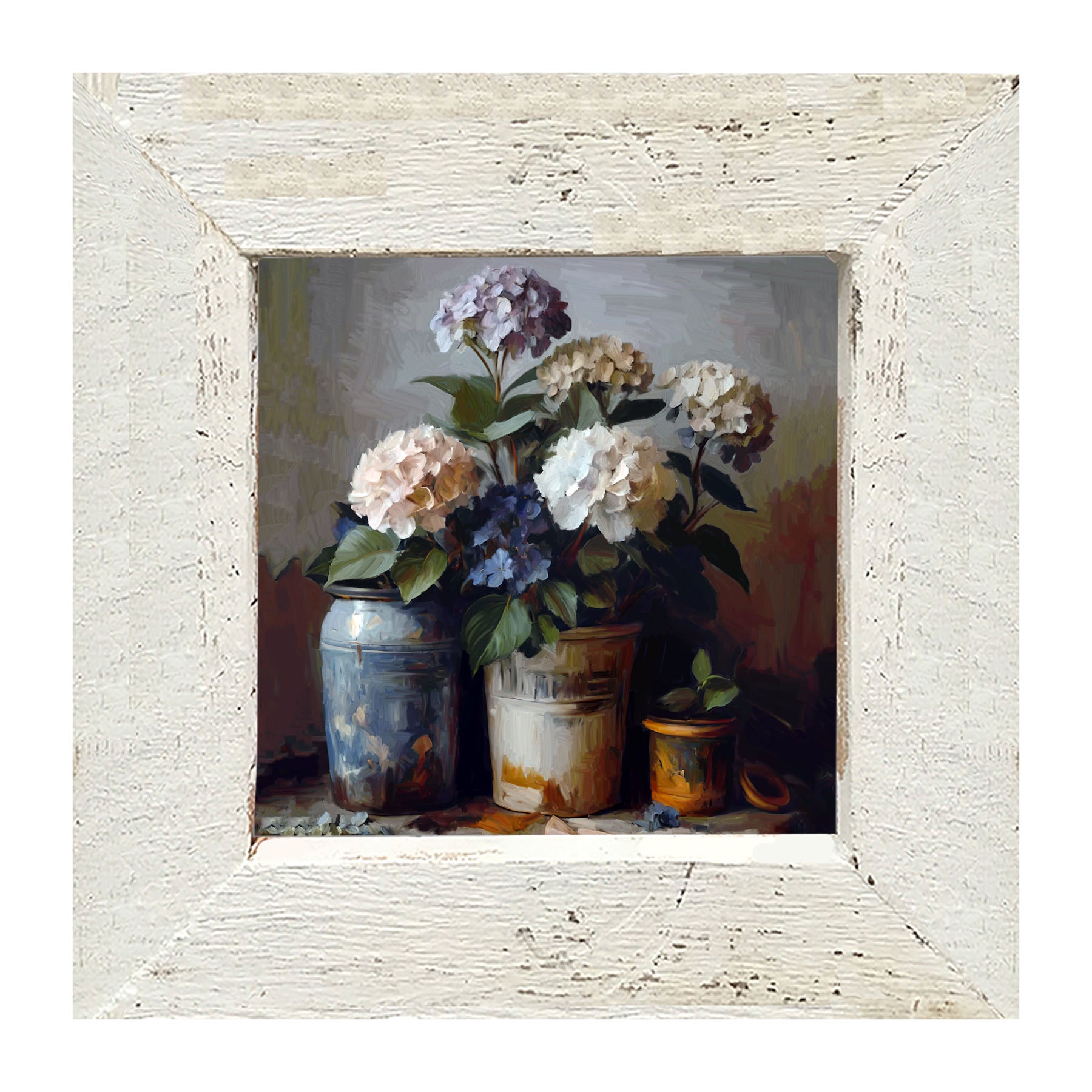 Rustic Hydrangeas - Framed Art