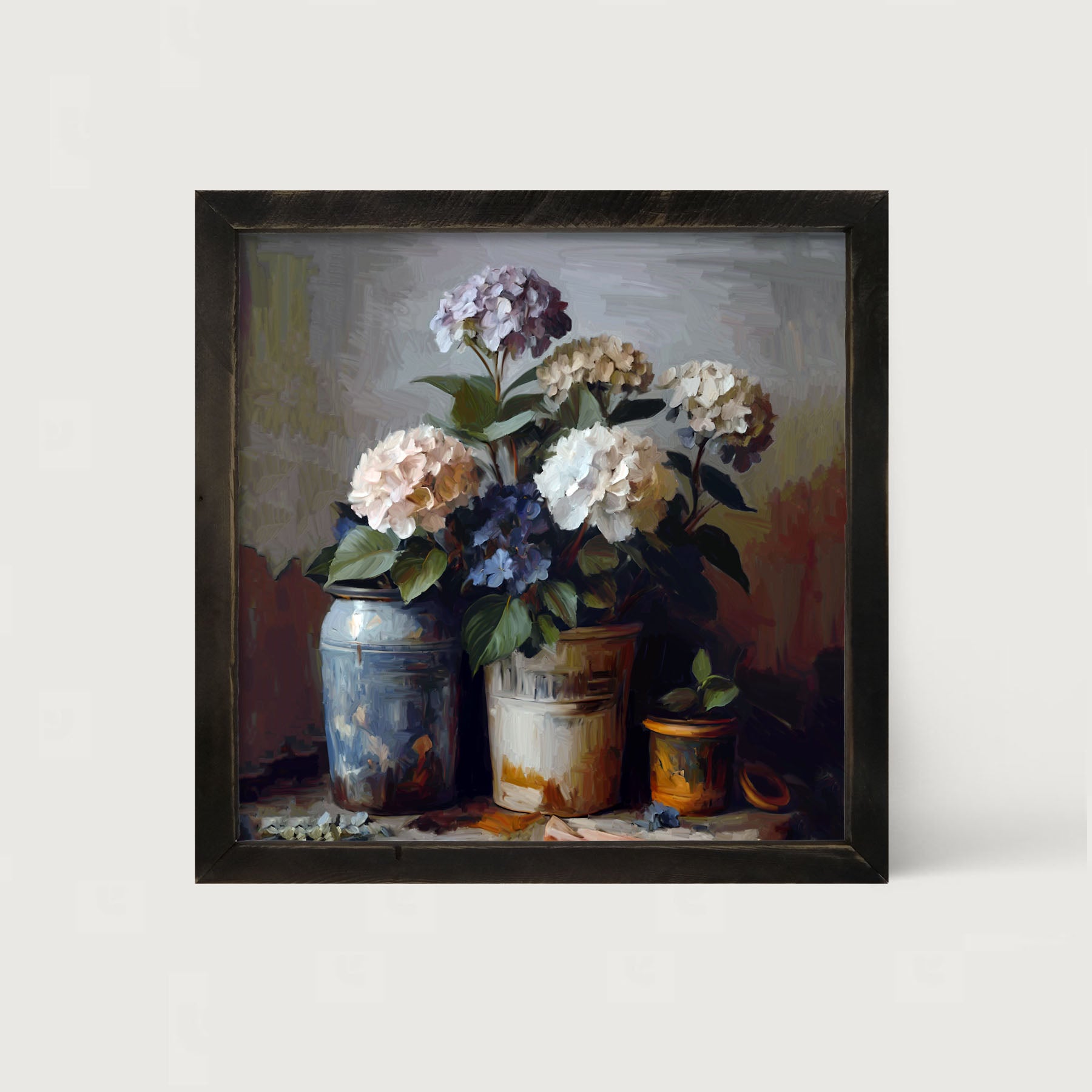 Rustic Hydrangeas - Framed Art