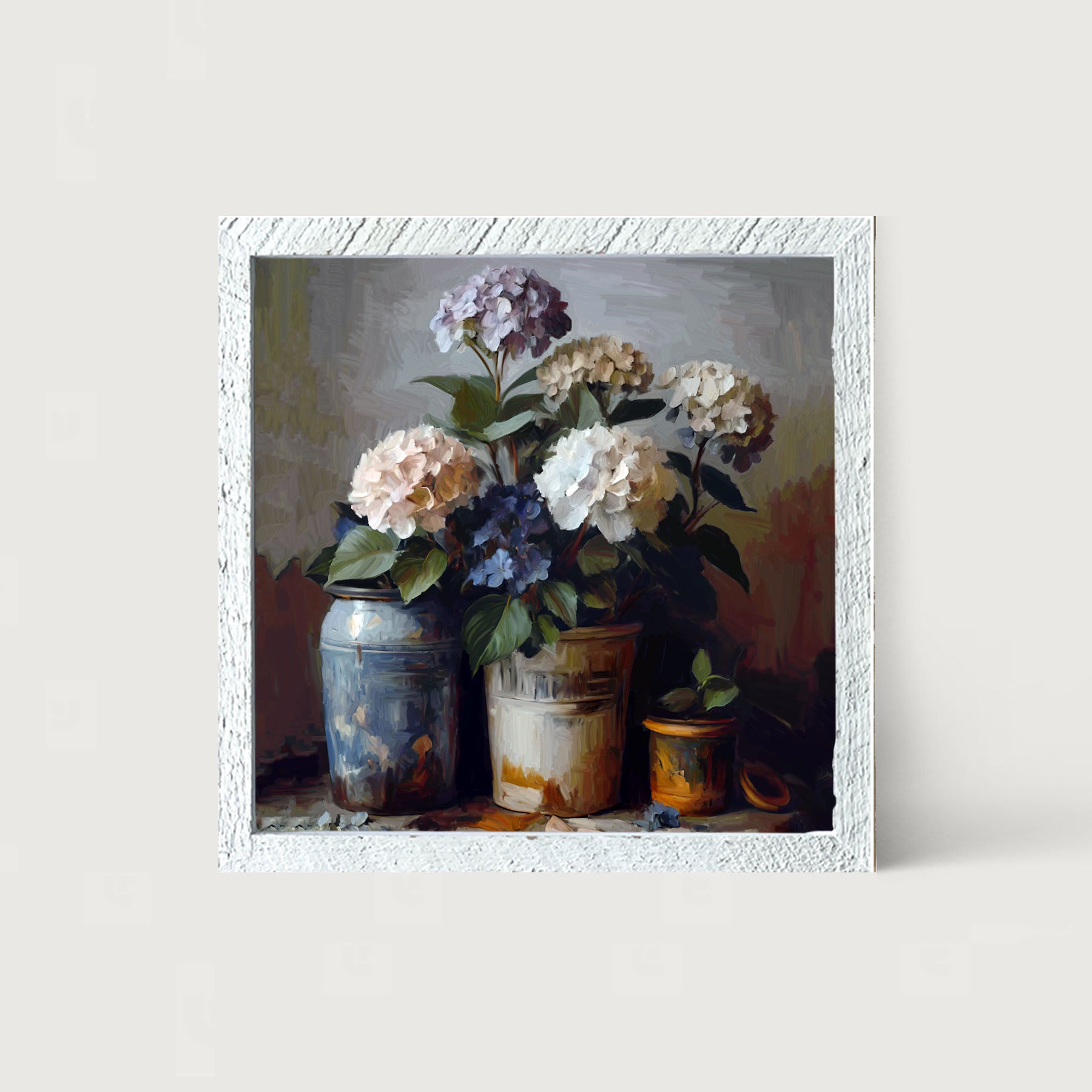 Rustic Hydrangeas - Framed Art