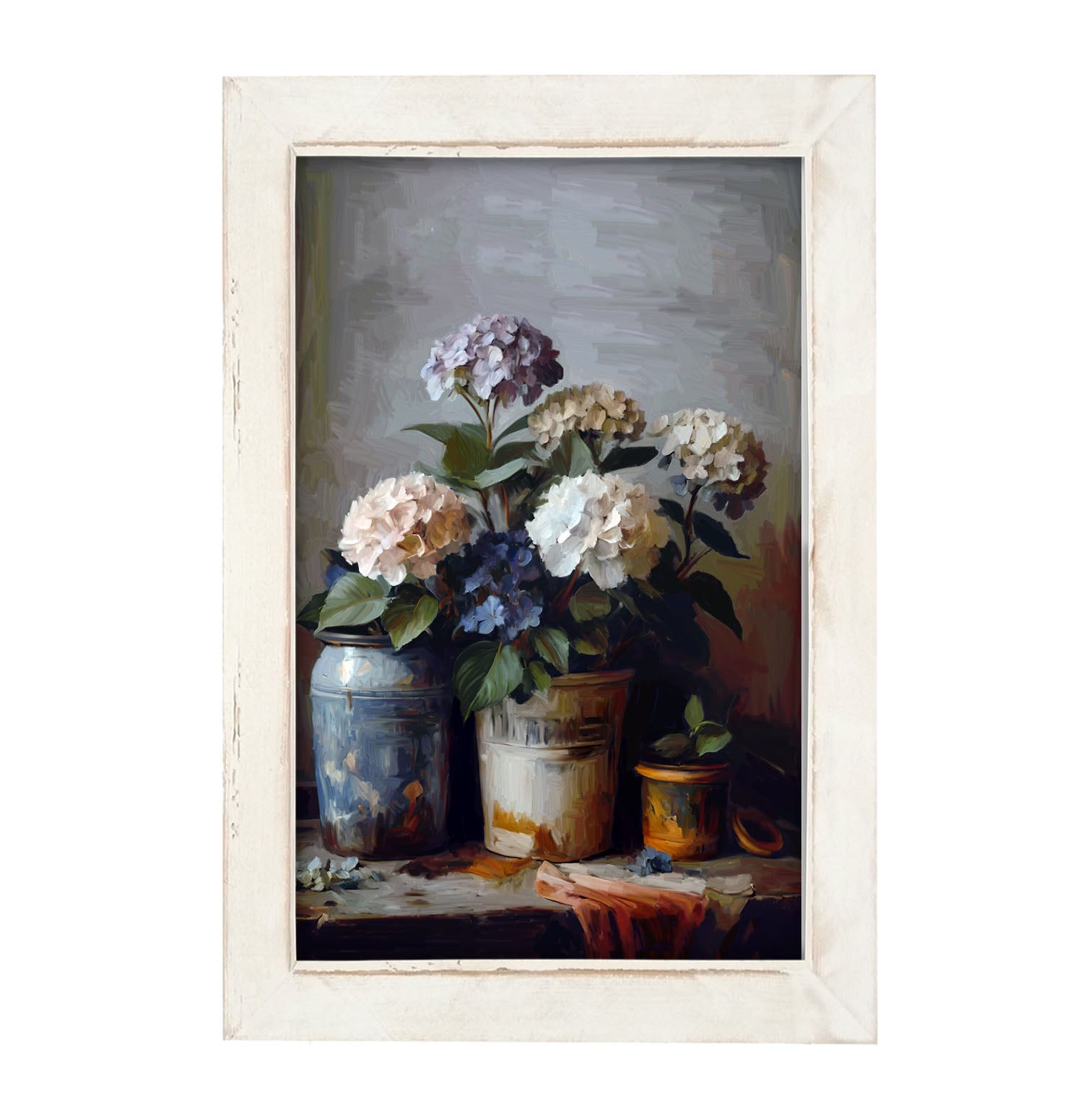 Rustic Hydrangeas - Framed Art