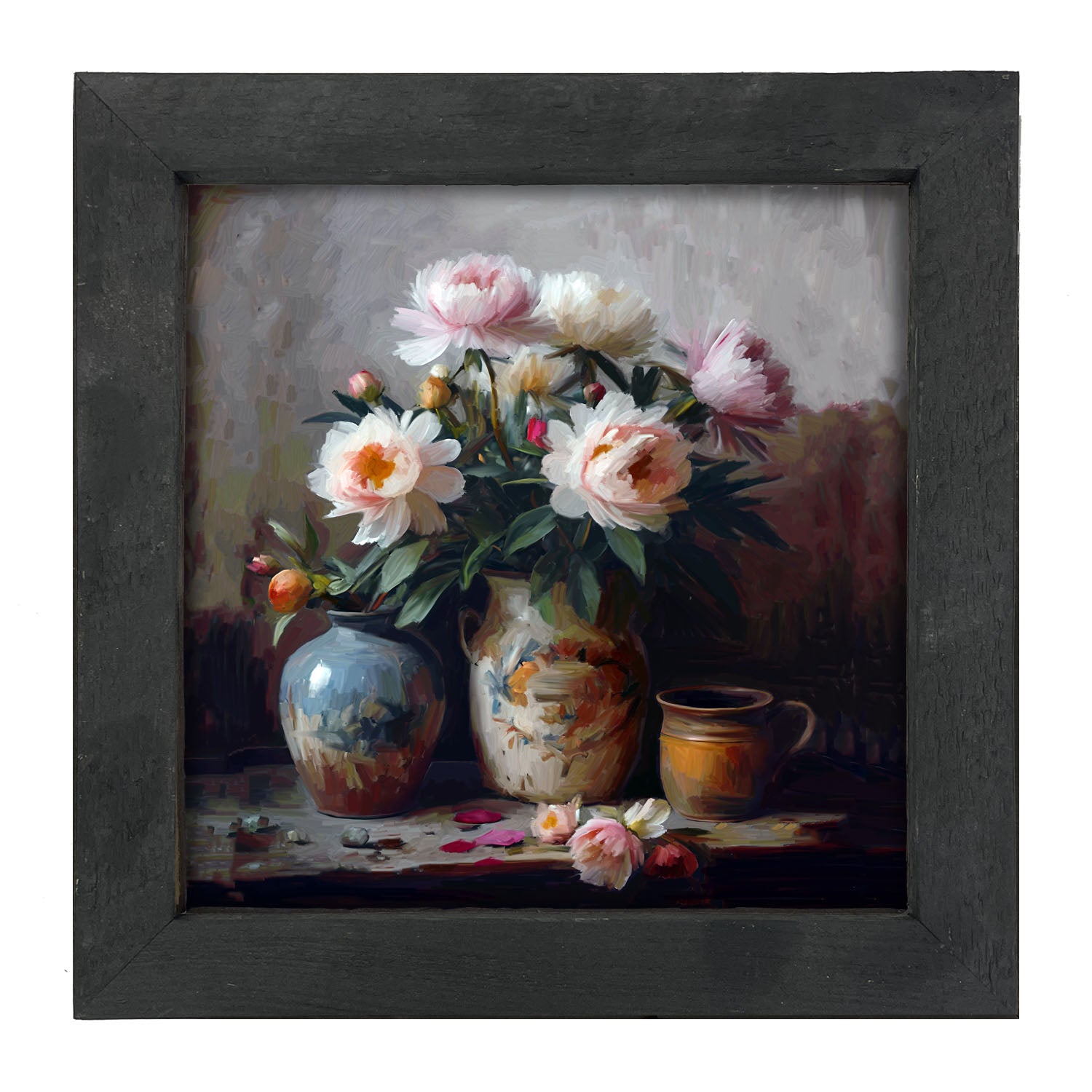 Rustic Flowers - Framed Art