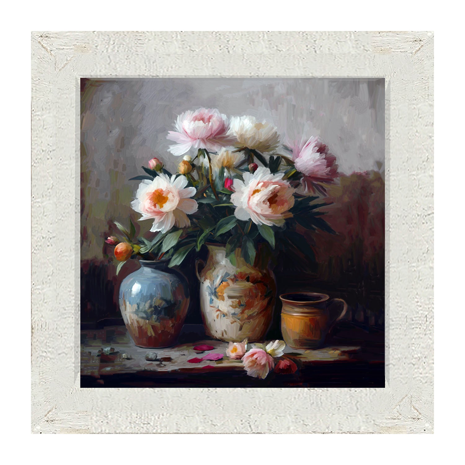 Rustic Flowers - Framed Art