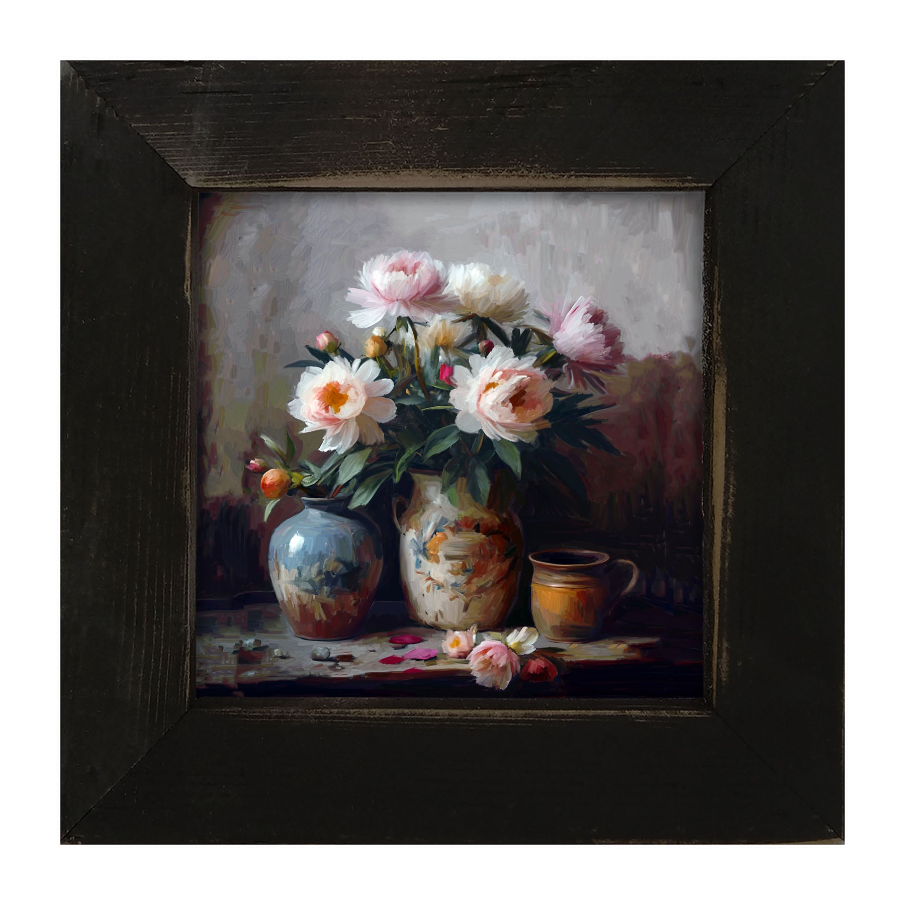 Rustic Flowers - Framed Art