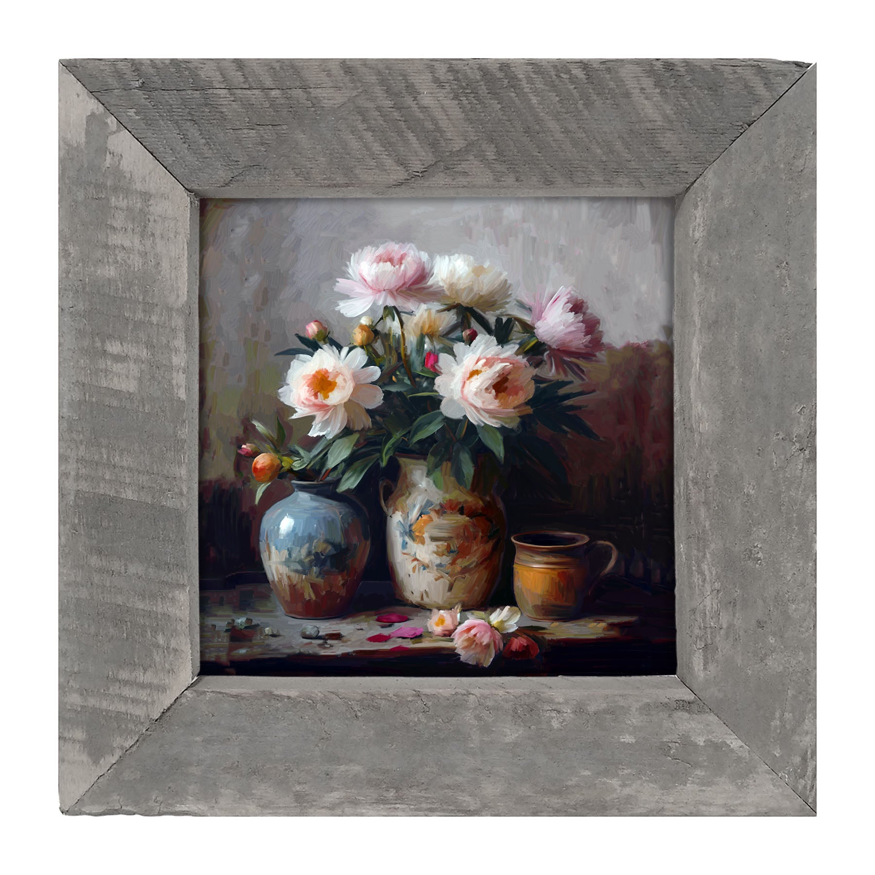 Rustic Flowers - Framed Art