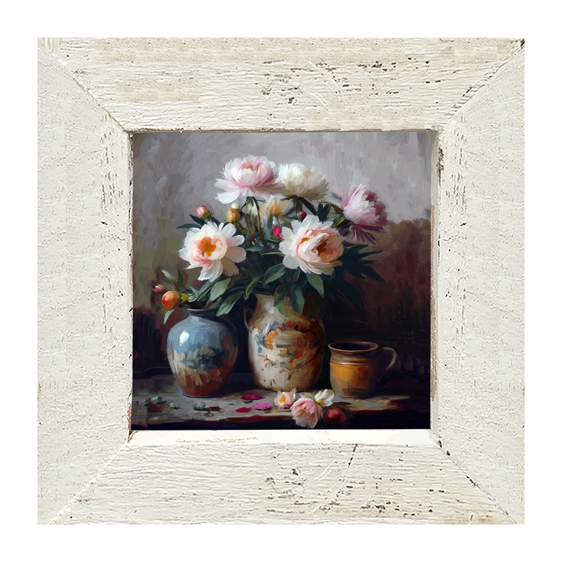 Rustic Flowers - Framed Art