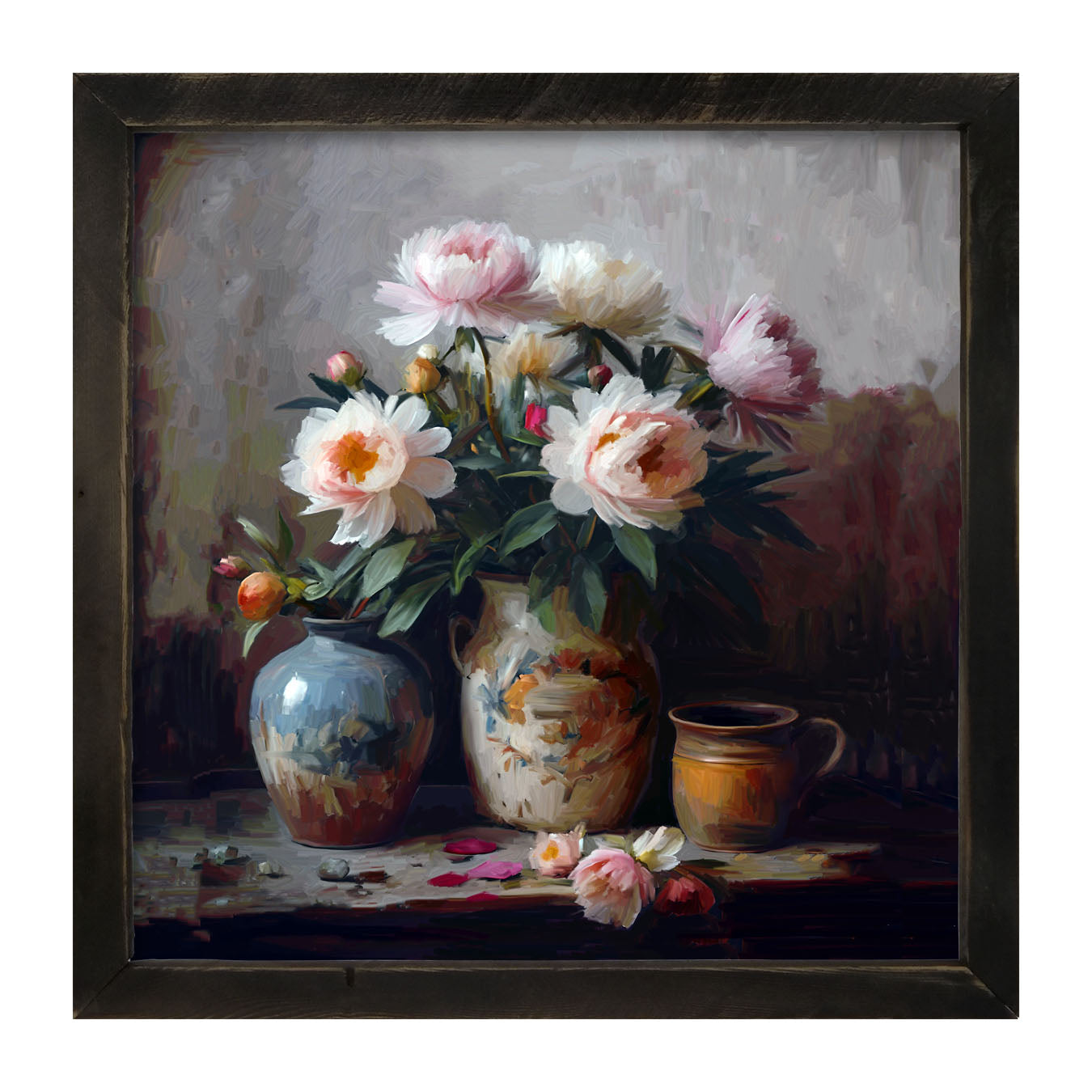 Rustic Flowers - Framed Art