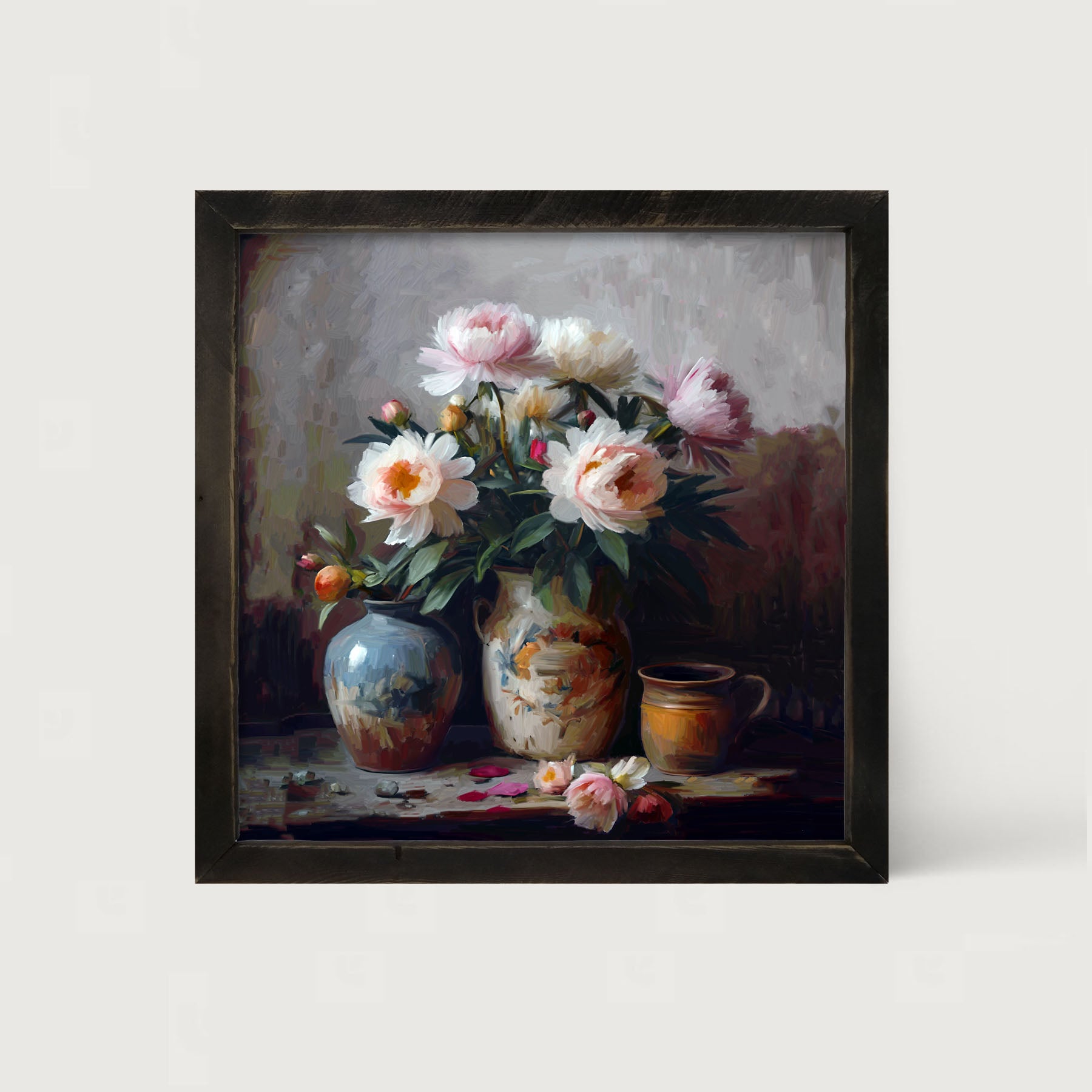 Rustic Flowers - Framed Art