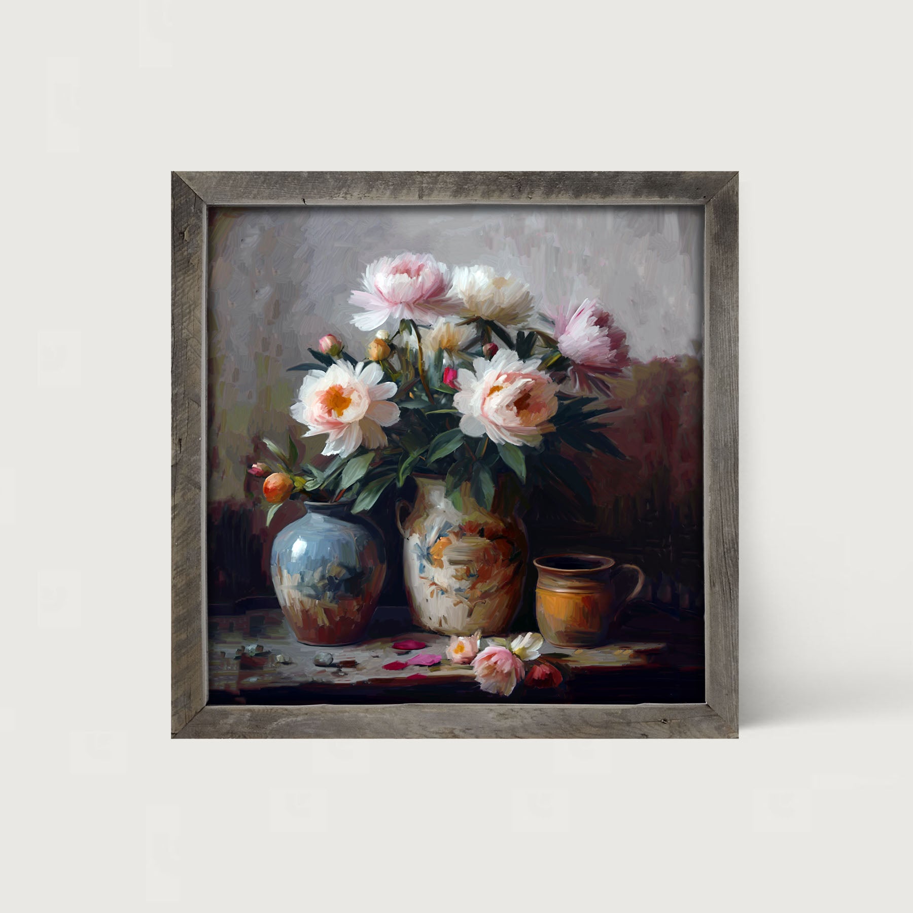 Rustic Flowers - Framed Art