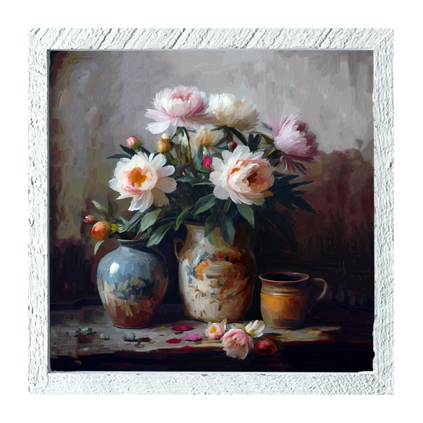 Rustic Flowers - Framed Art