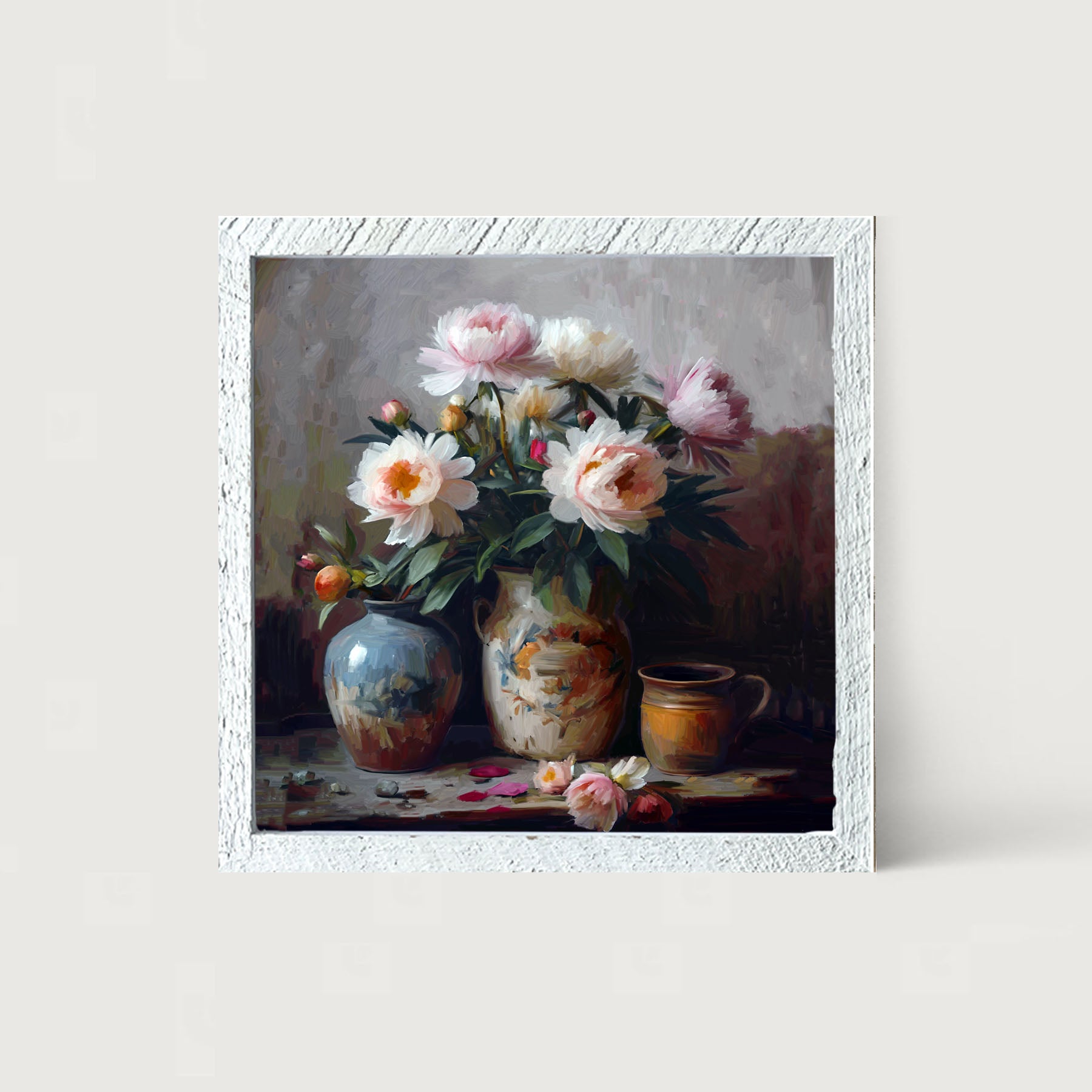 Rustic Flowers - Framed Art