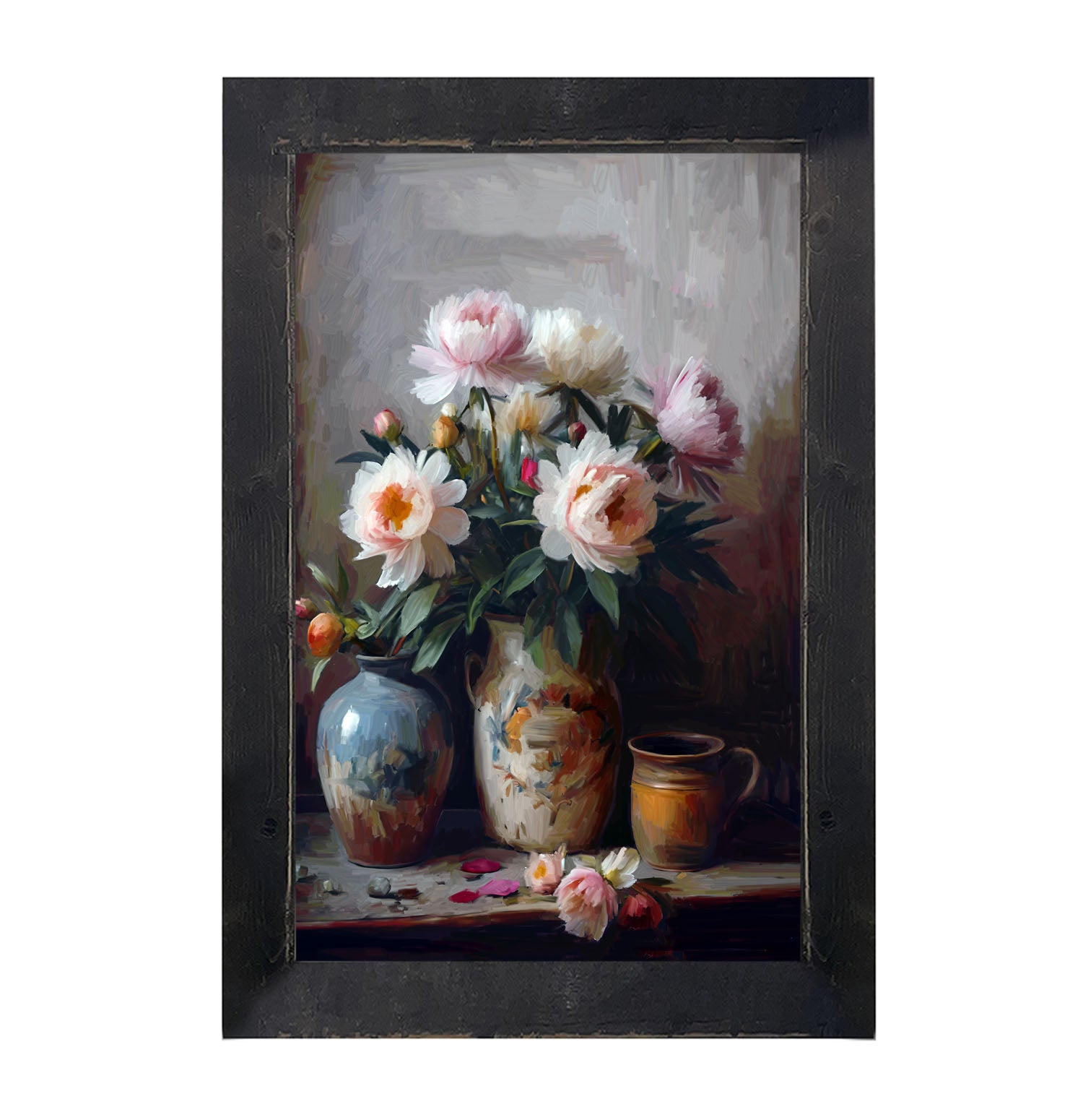 Rustic Flowers - Framed Art