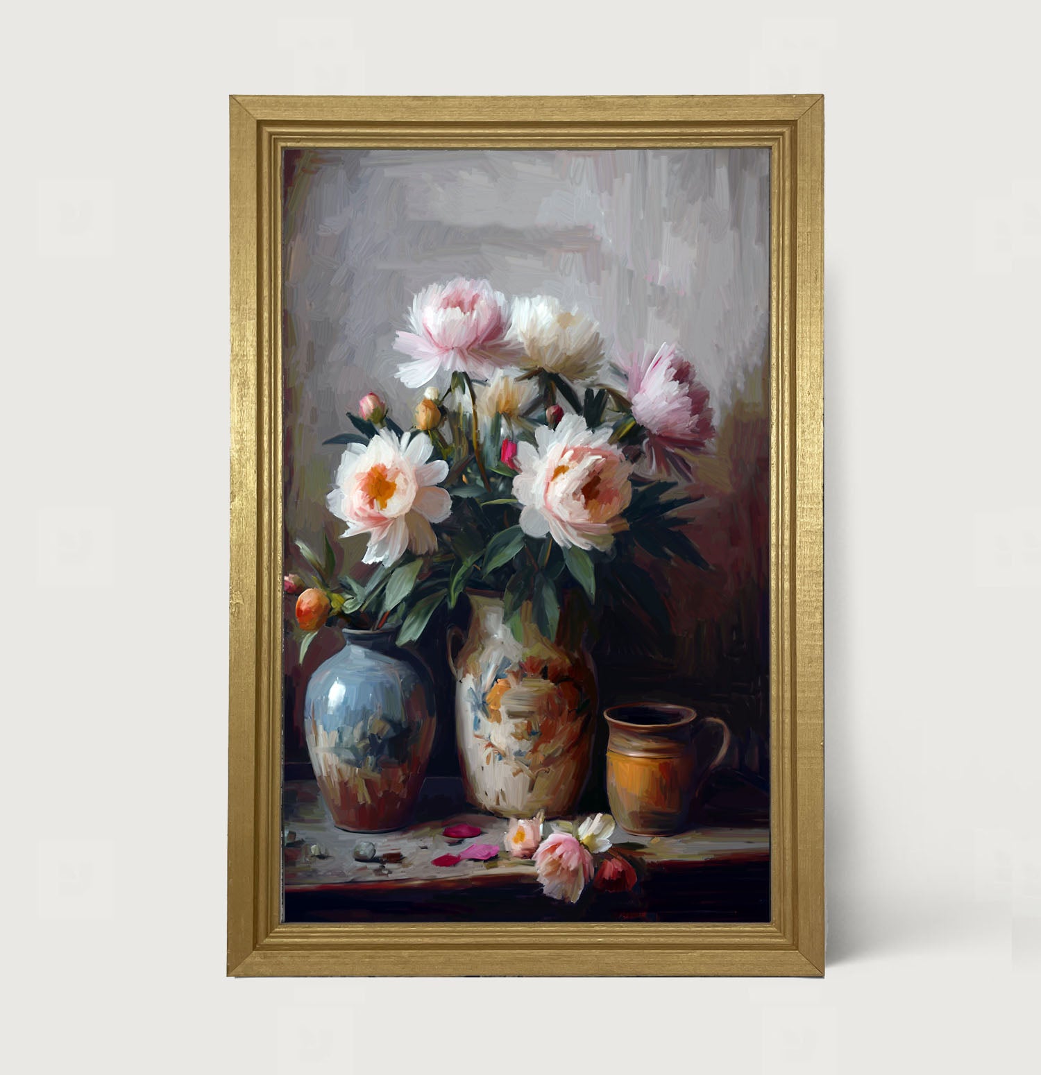 Rustic Flowers - Framed Art