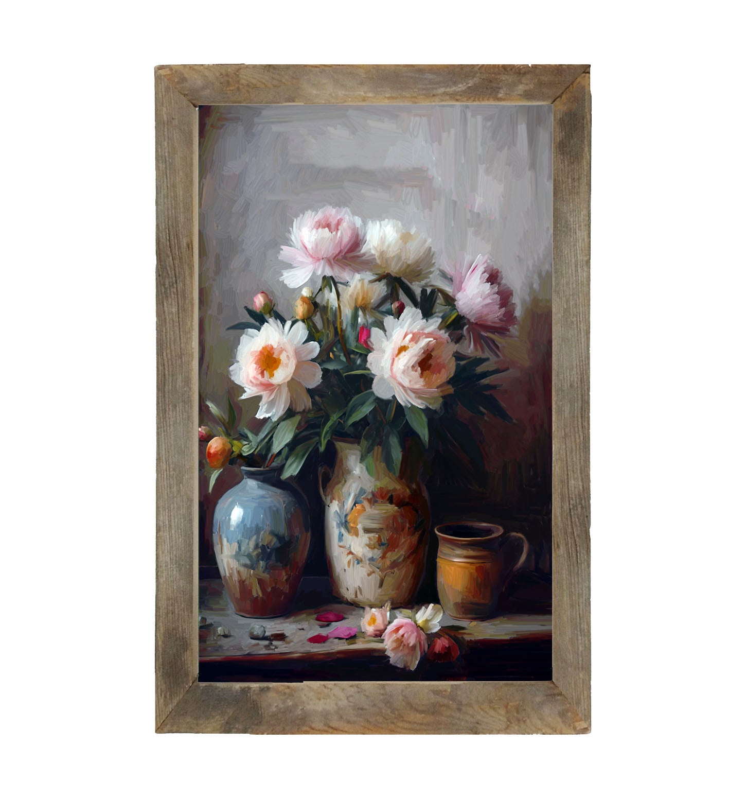 Rustic Flowers - Framed Art
