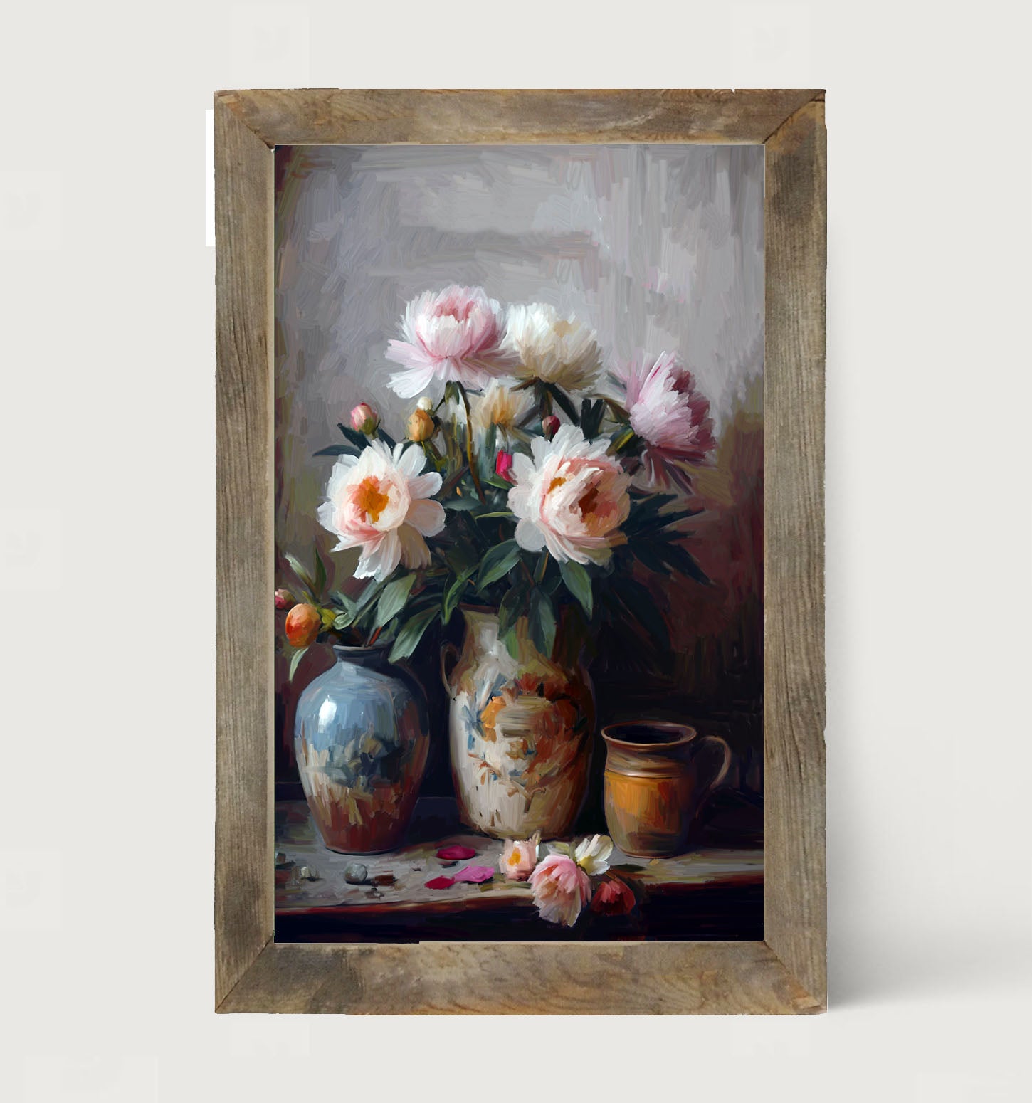 Rustic Flowers - Framed Art
