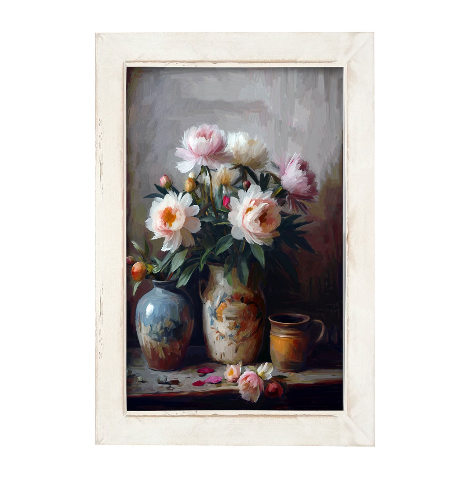 Rustic Flowers - Framed Art