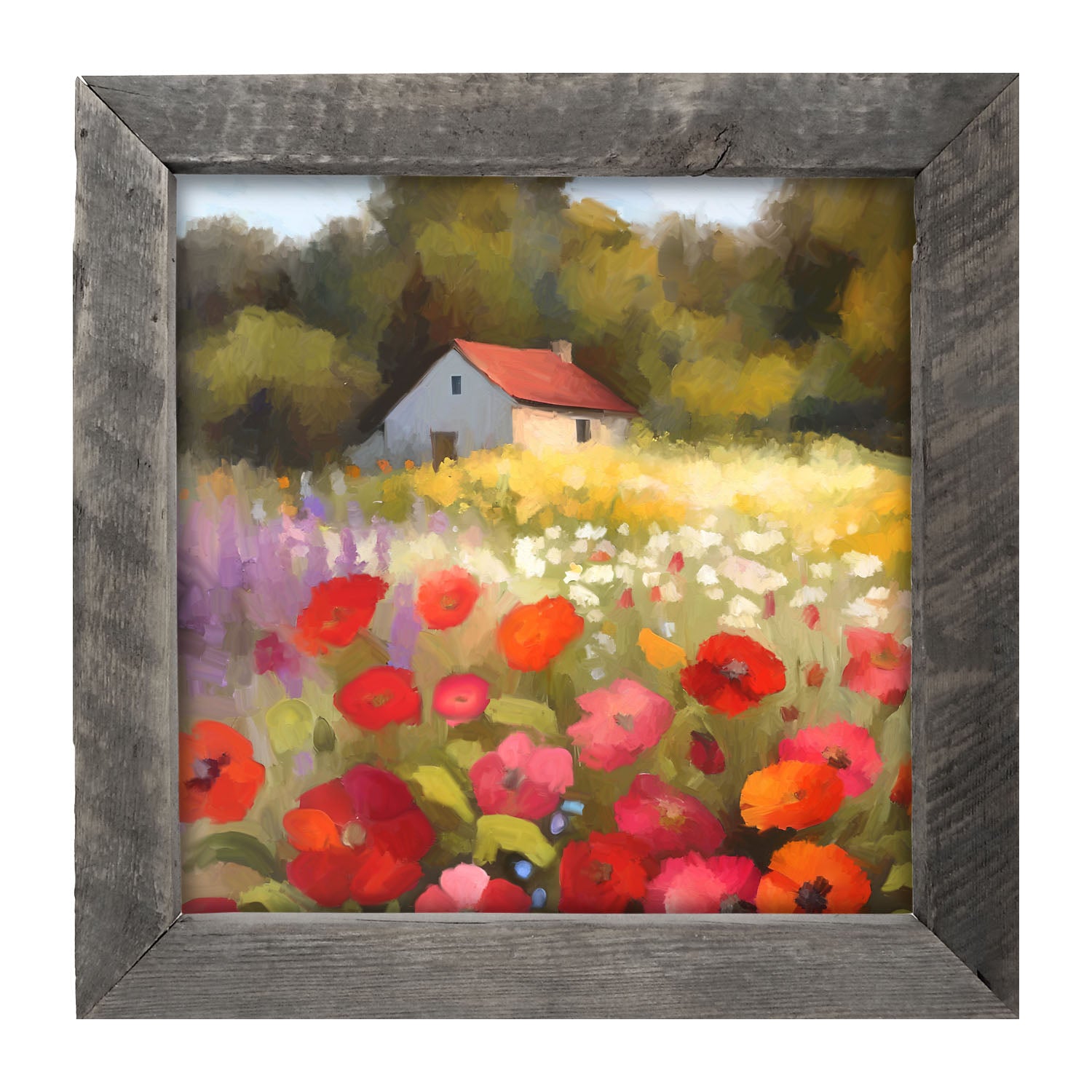 Farmside Flowers - Framed Art