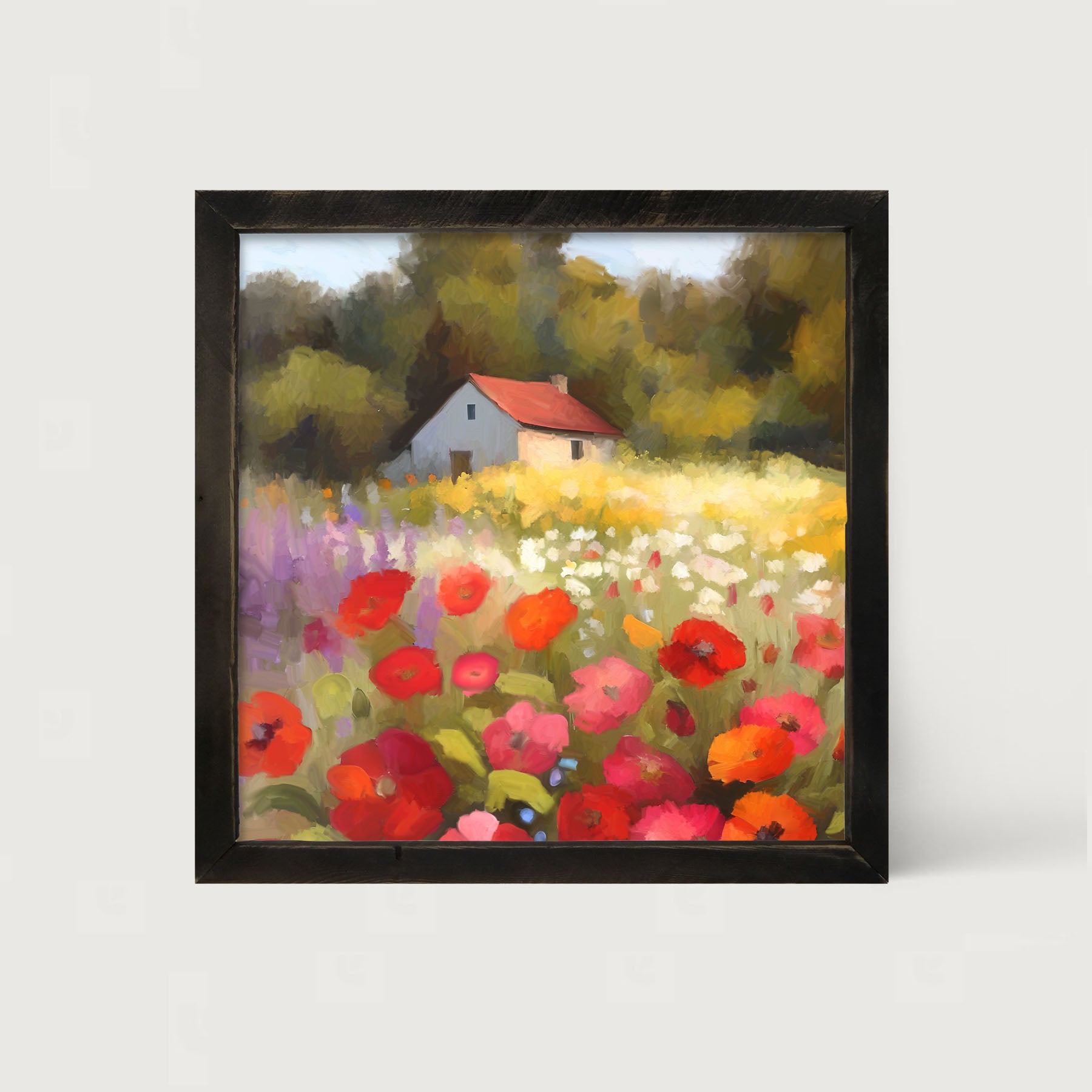 Farmside Flowers - Framed Art