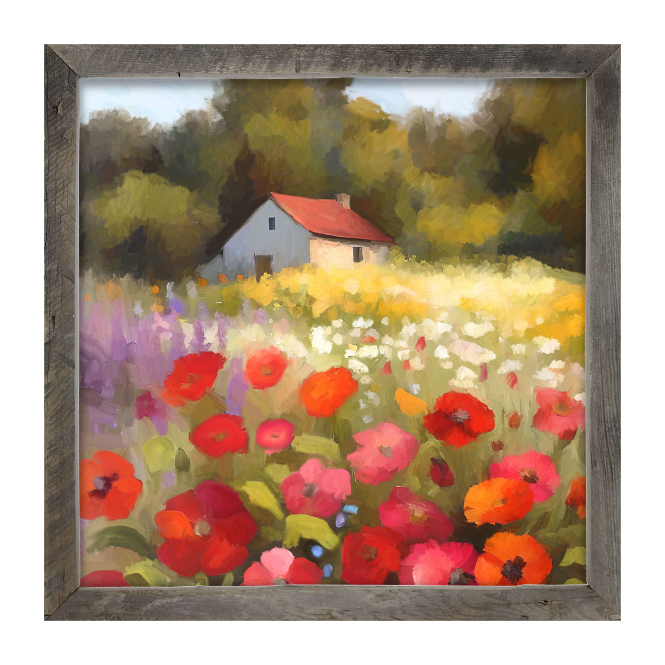 Farmside Flowers - Framed Art