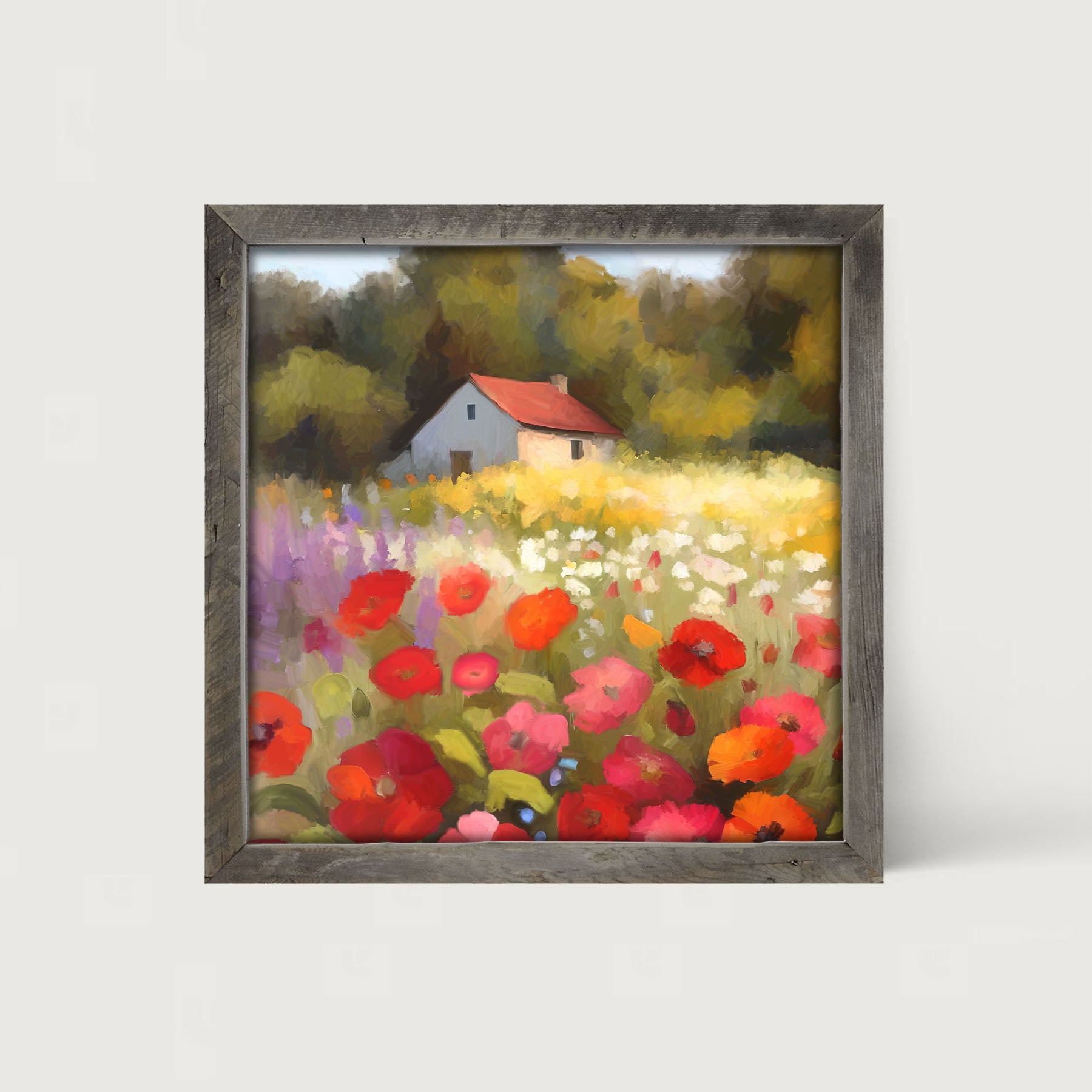 Farmside Flowers - Framed Art