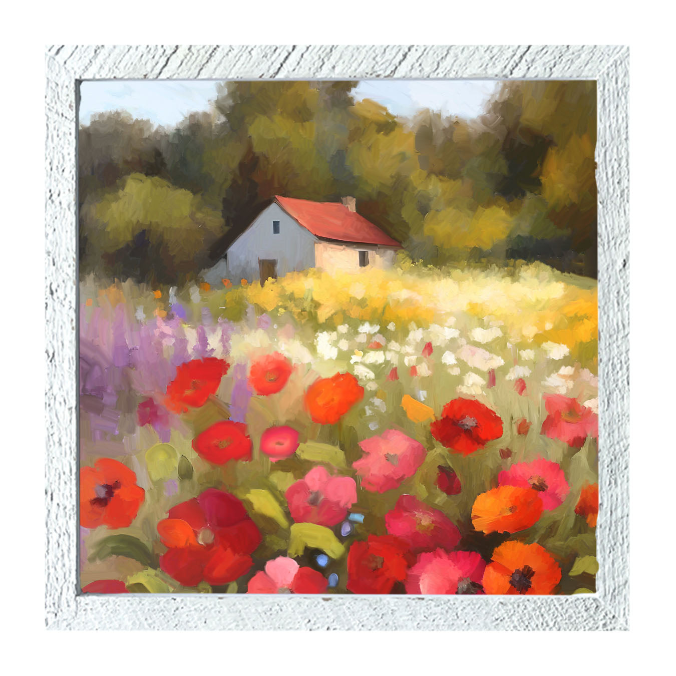 Farmside Flowers - Framed Art