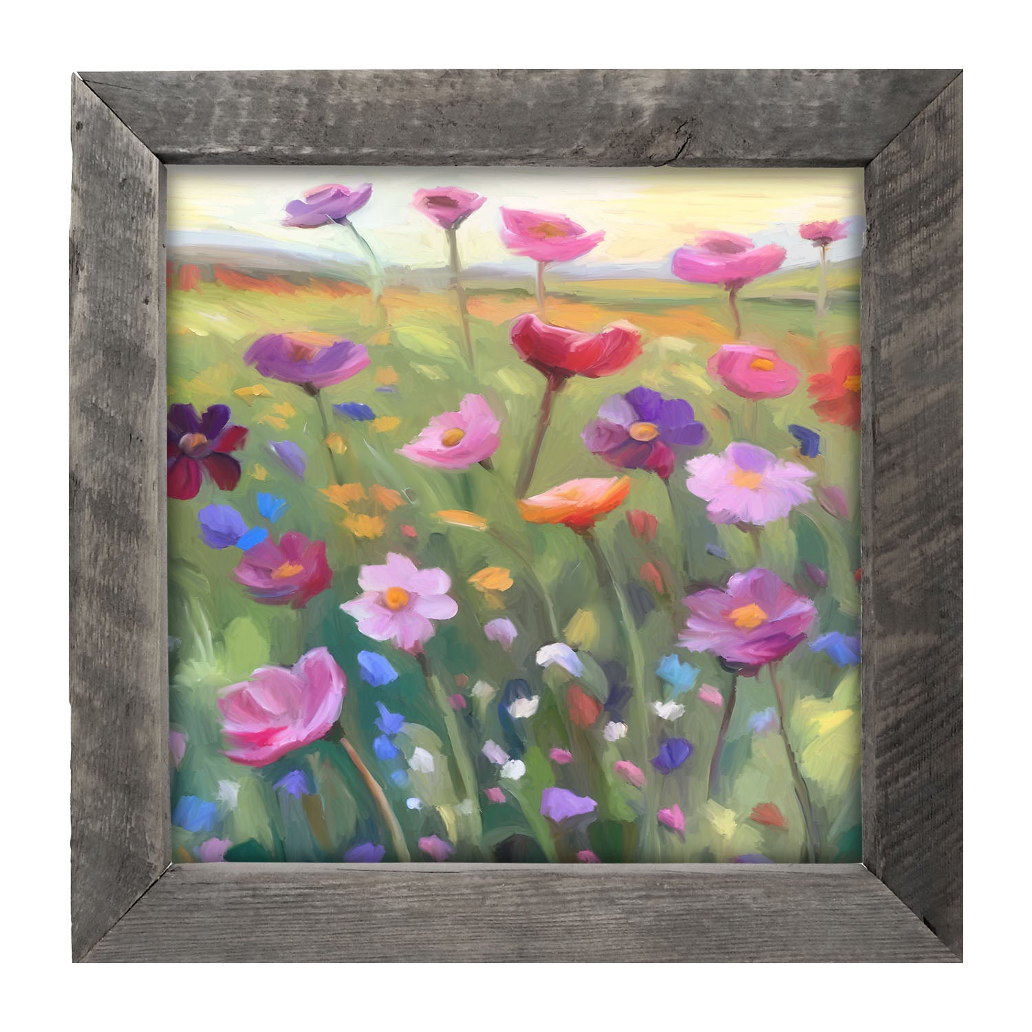 Pink Flowers - Framed Art