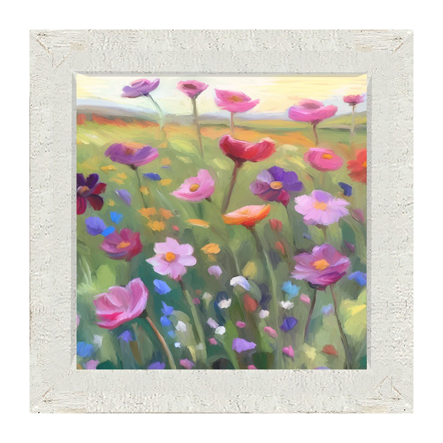 Pink Flowers - Framed Art