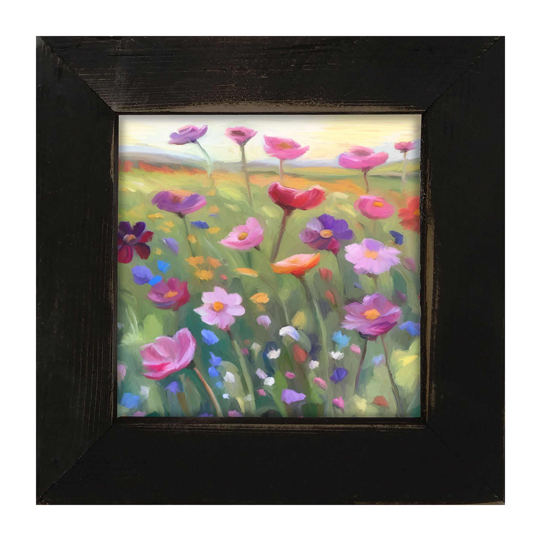 Pink Flowers - Framed Art