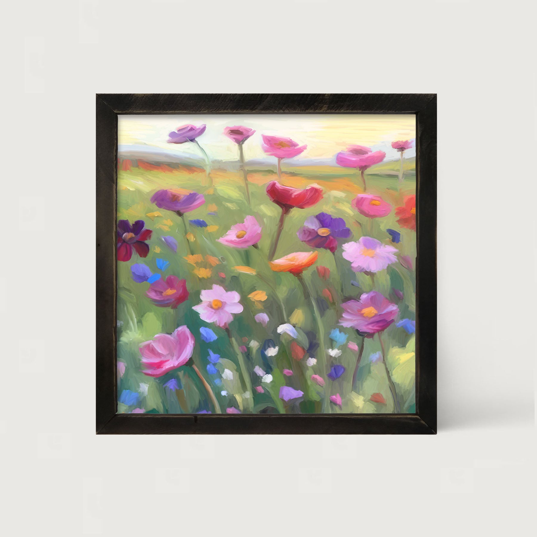 Pink Flowers - Framed Art