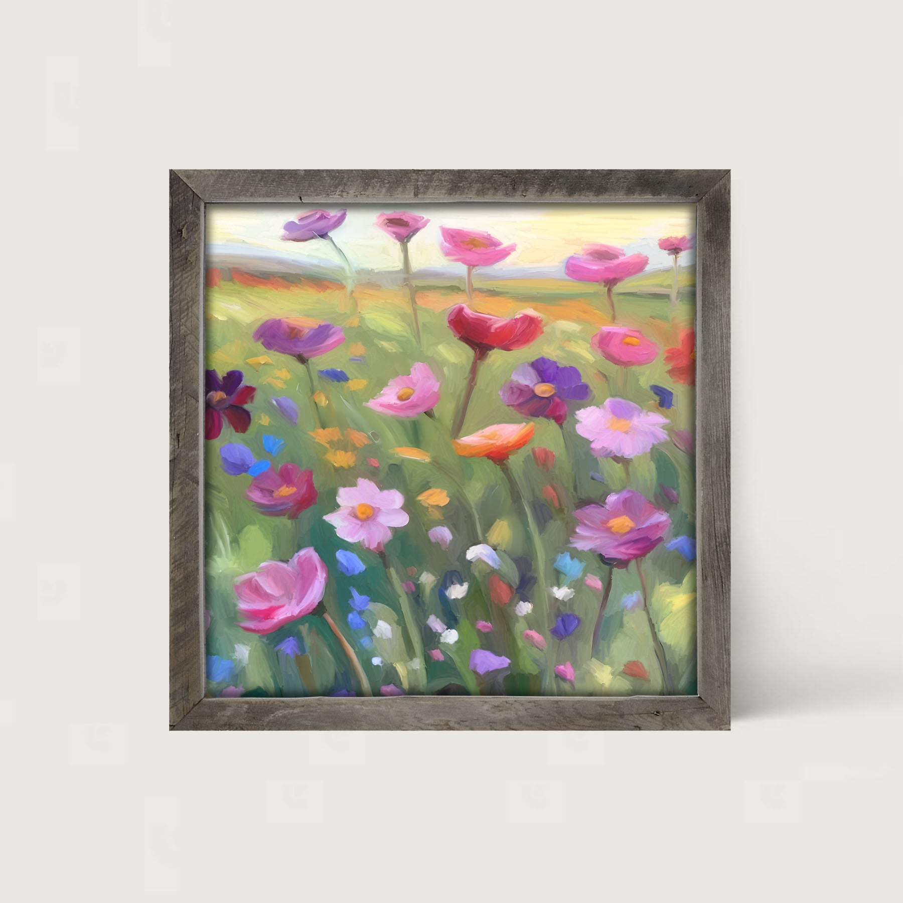 Pink Flowers - Framed Art