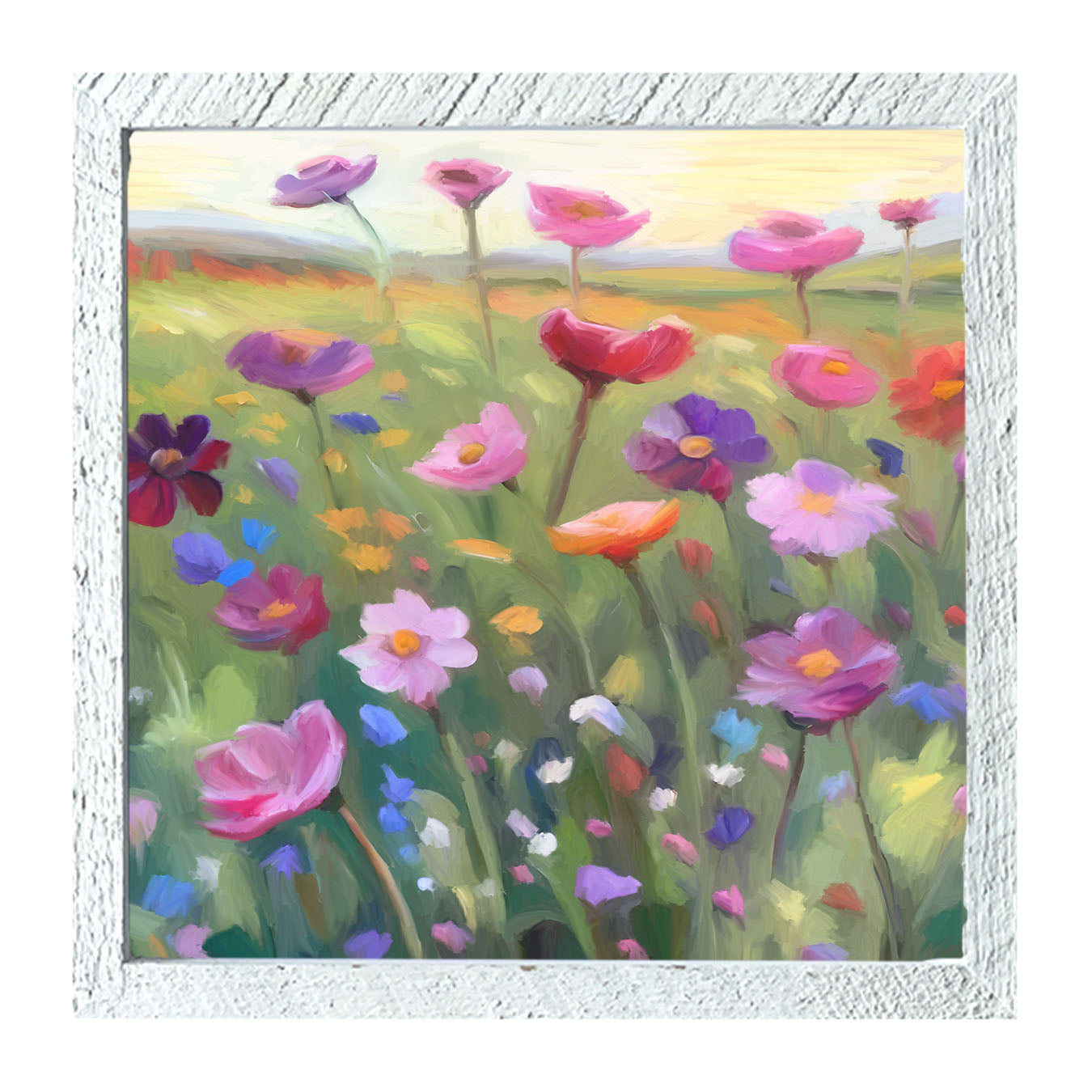 Pink Flowers - Framed Art