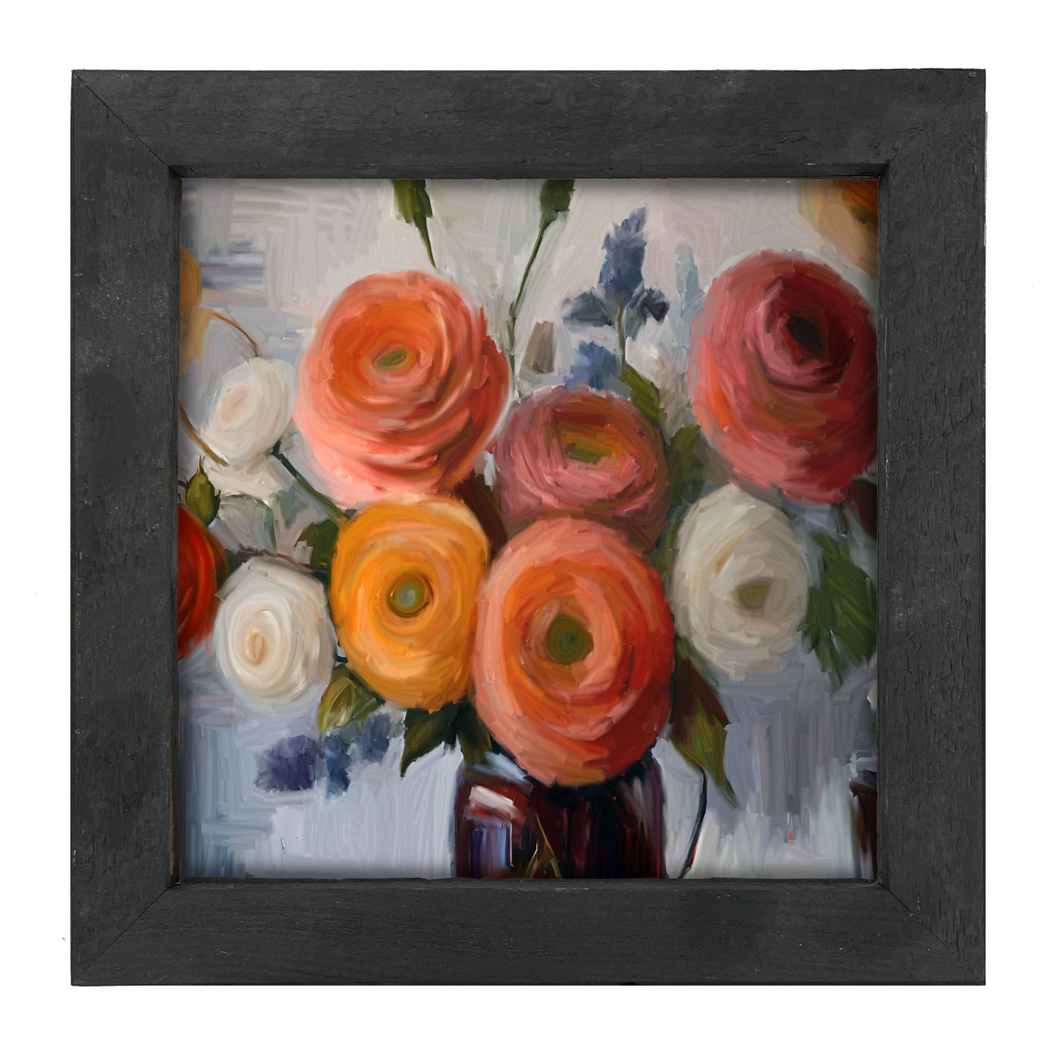 Colorful Ranunculus - Framed Art