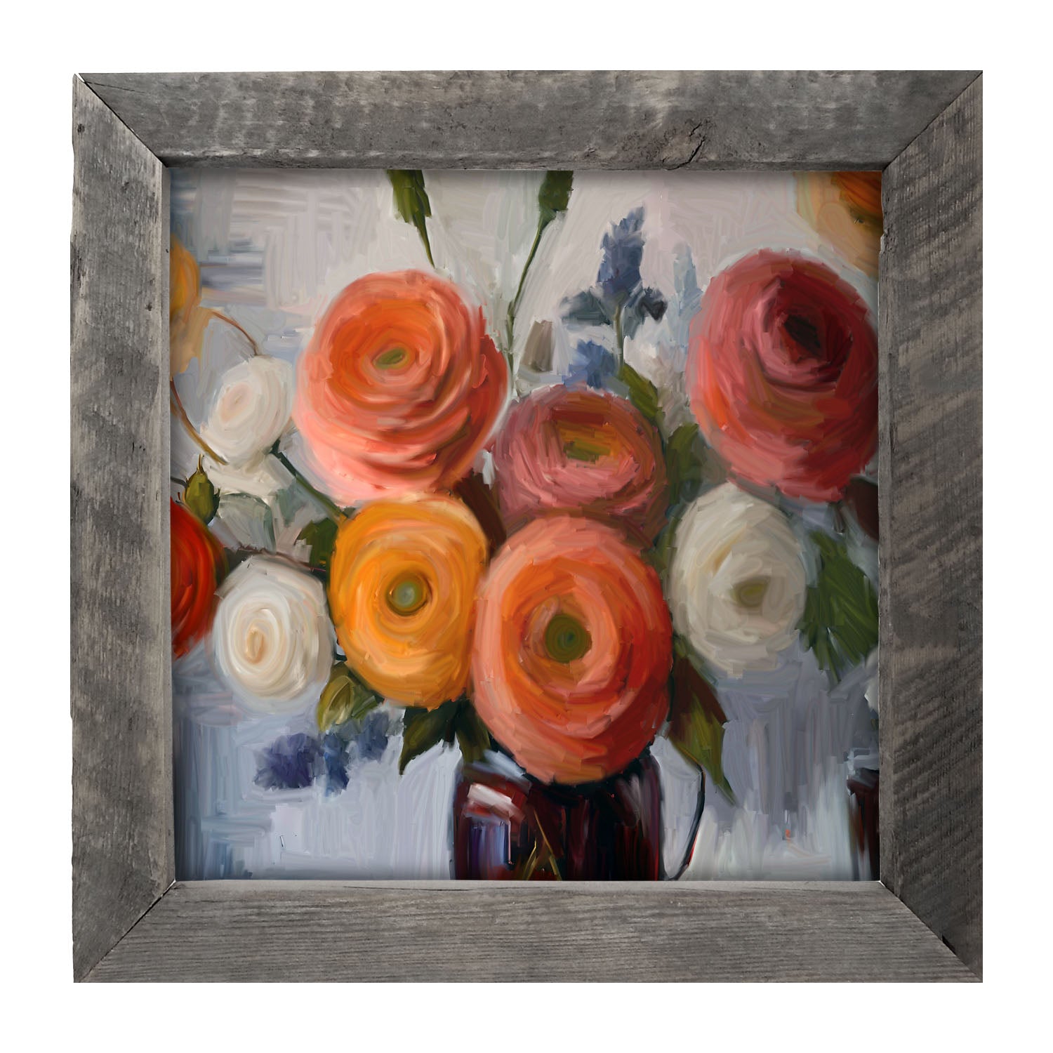 Colorful Ranunculus - Framed Art