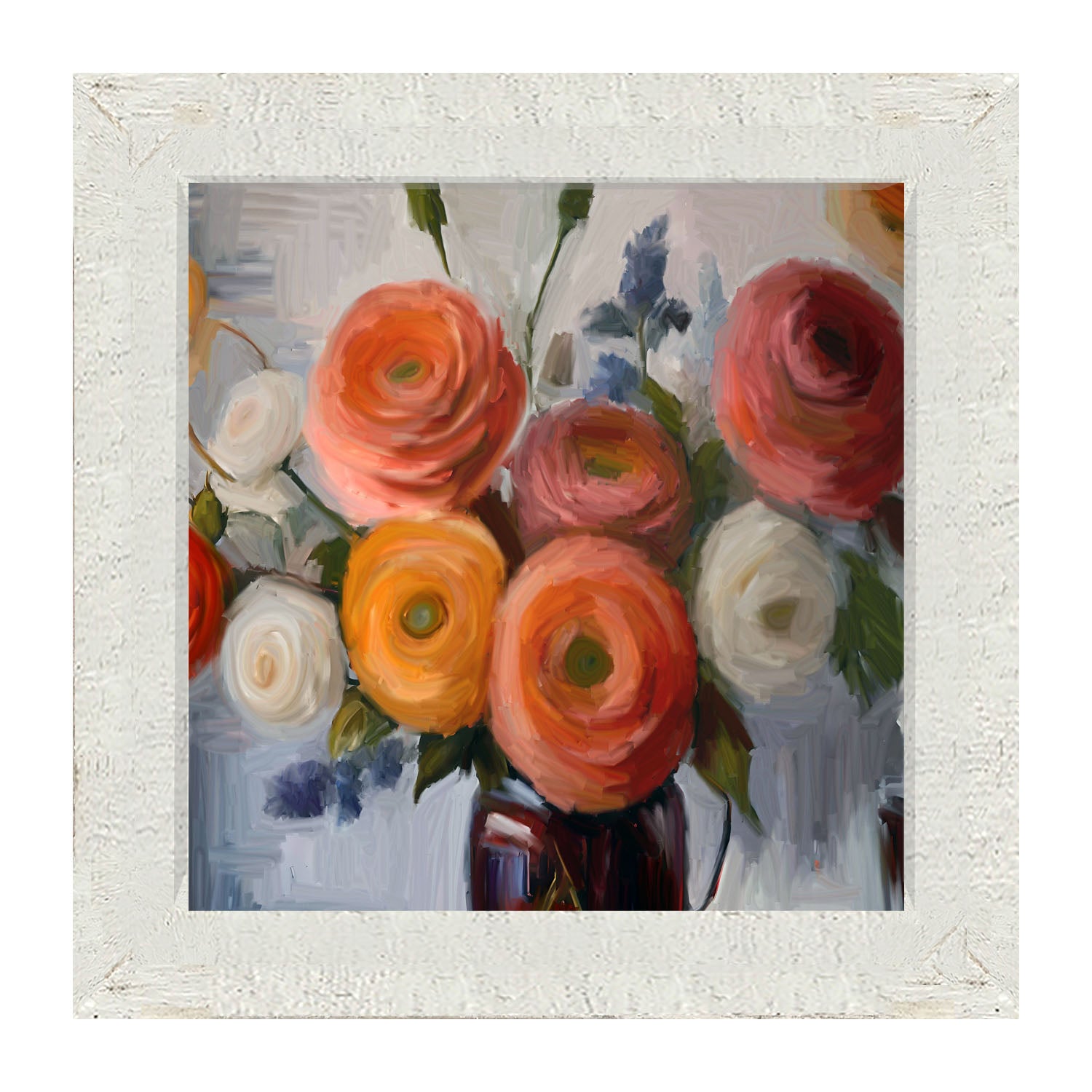 Colorful Ranunculus - Framed Art