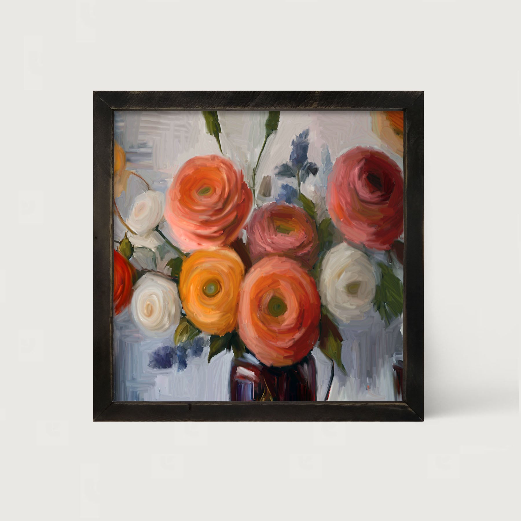 Colorful Ranunculus - Framed Art
