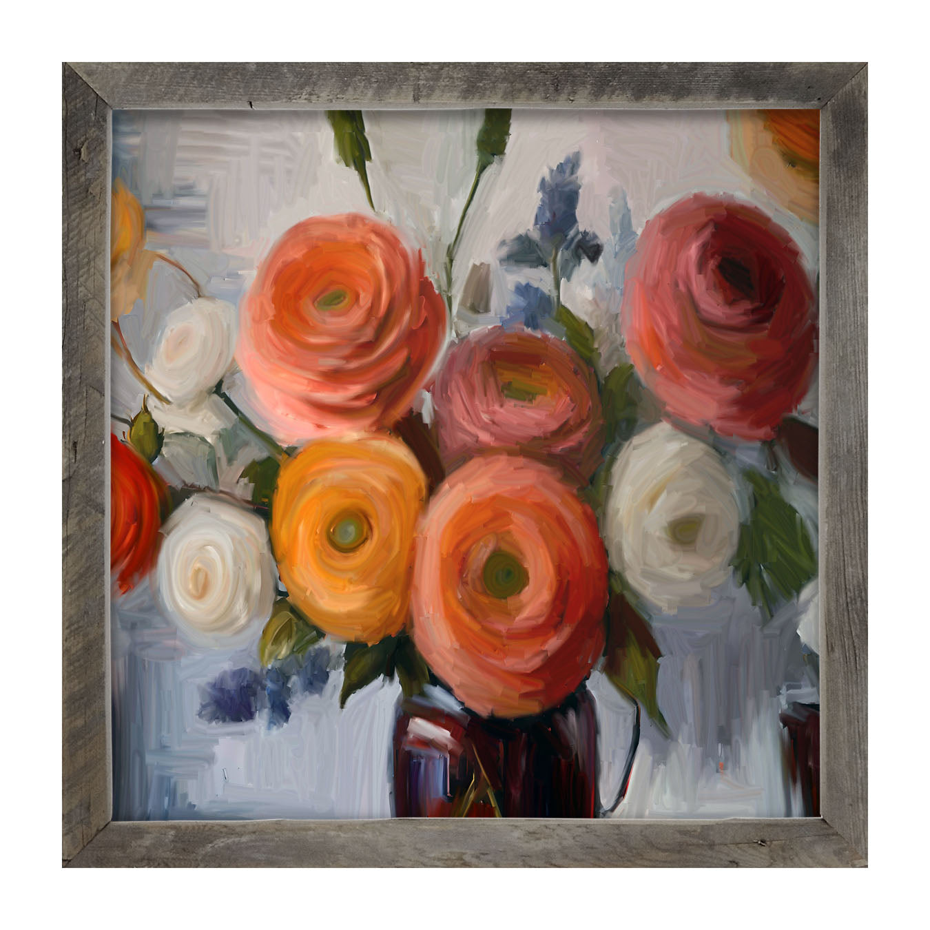 Colorful Ranunculus - Framed Art