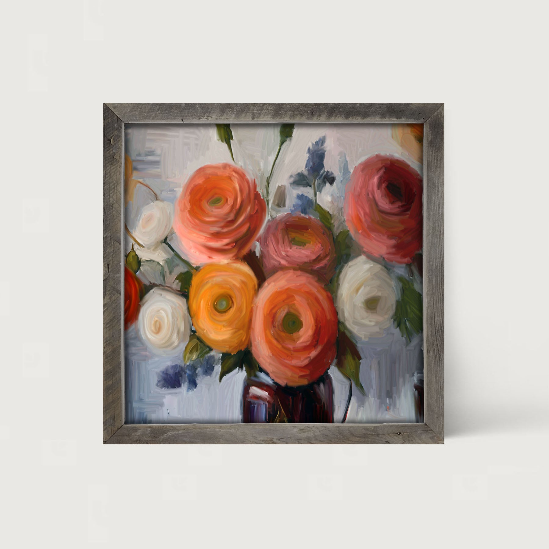 Colorful Ranunculus - Framed Art