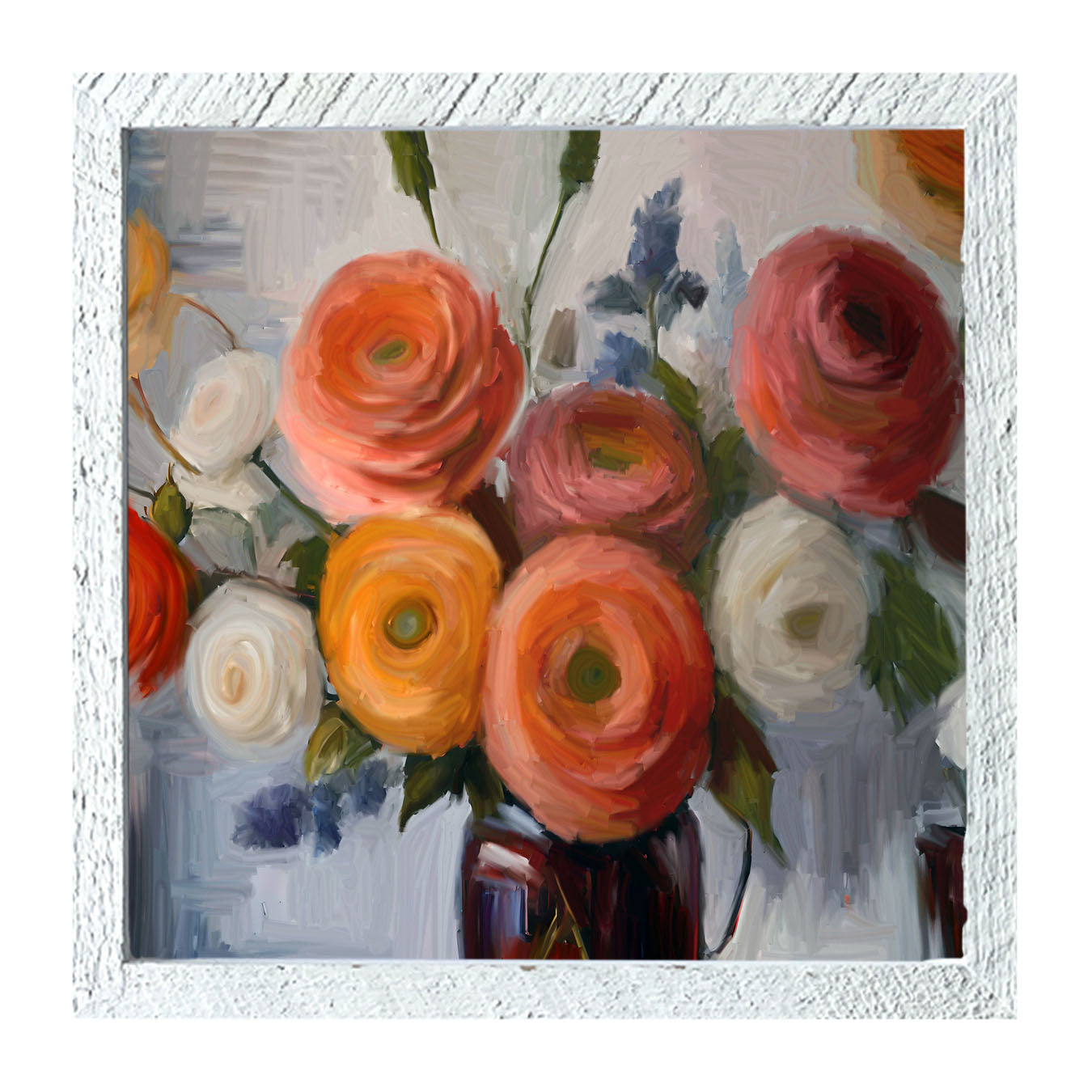 Colorful Ranunculus - Framed Art