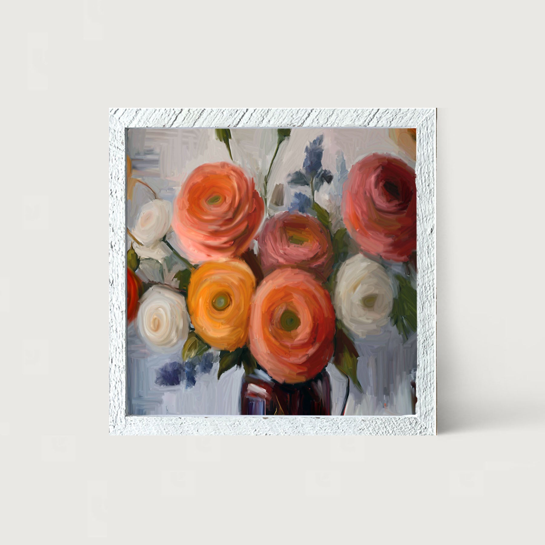 Colorful Ranunculus - Framed Art