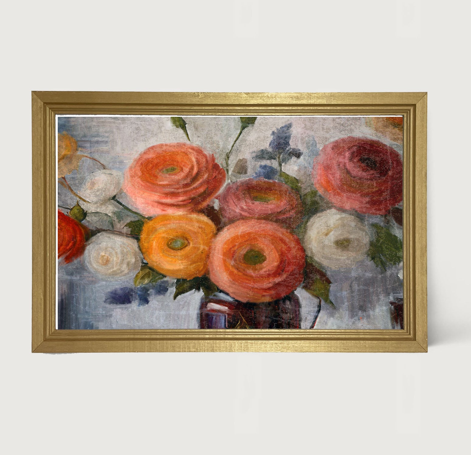 Colorful Ranunculus - Framed Art