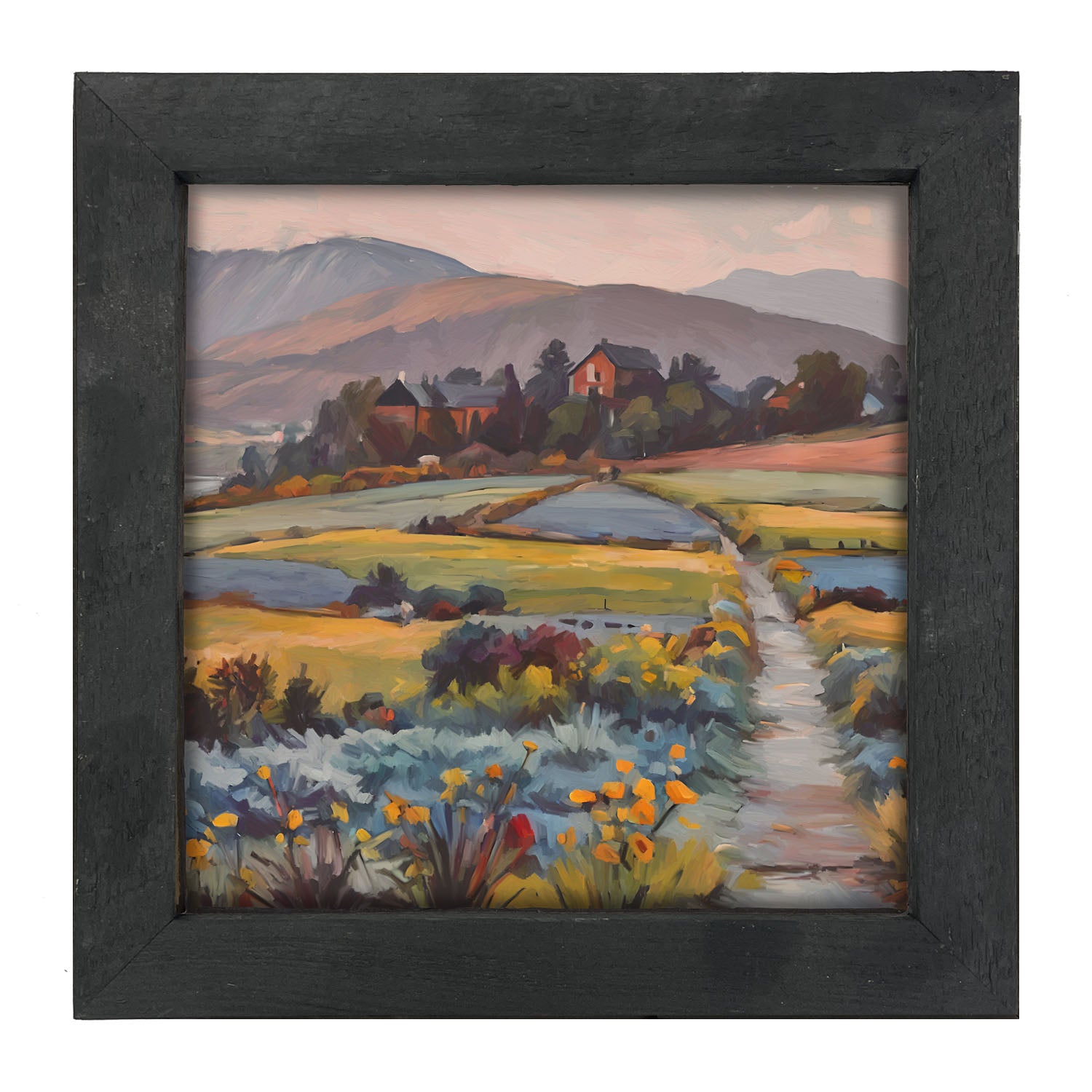 Farmhouse Path - Framed art