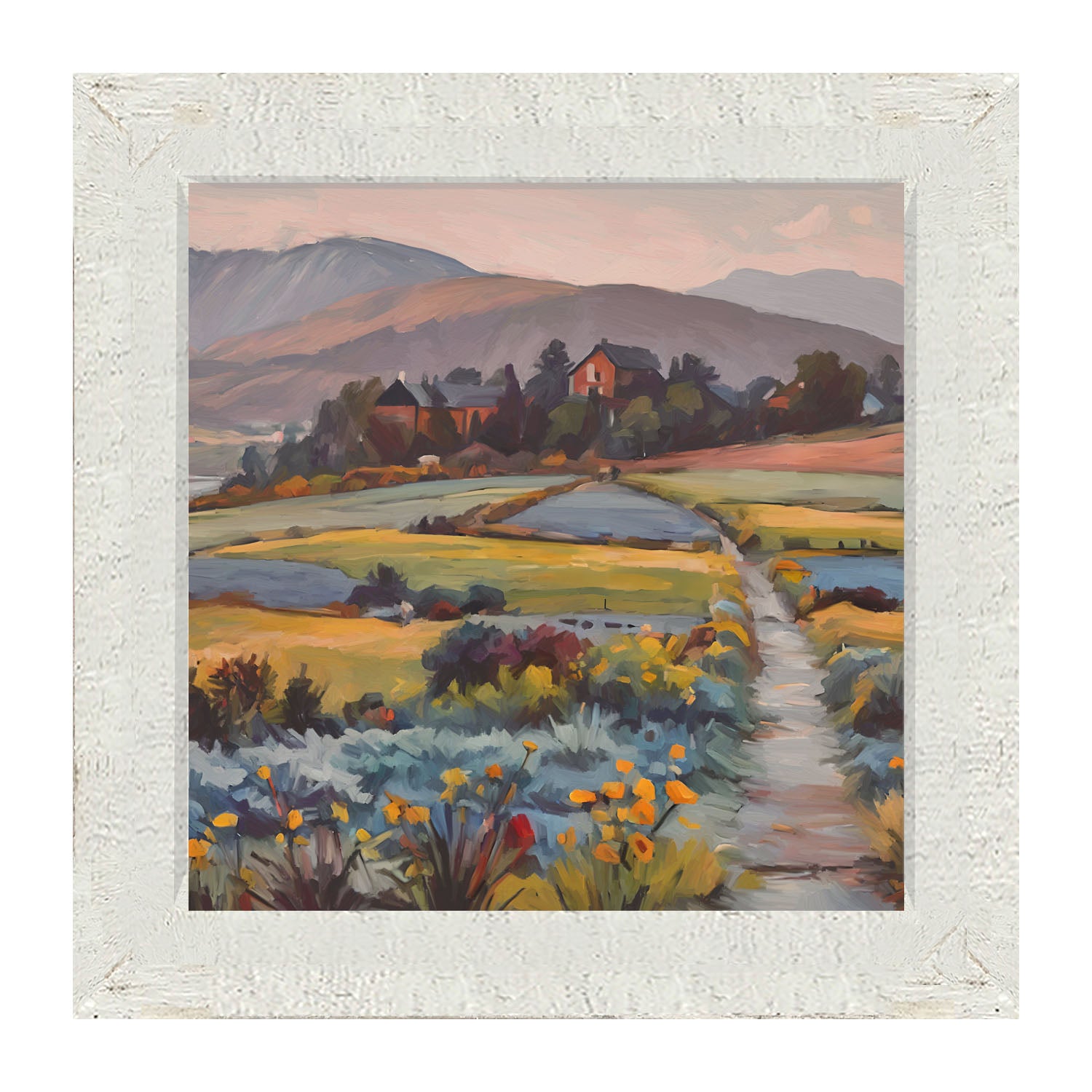 Farmhouse Path - Framed art