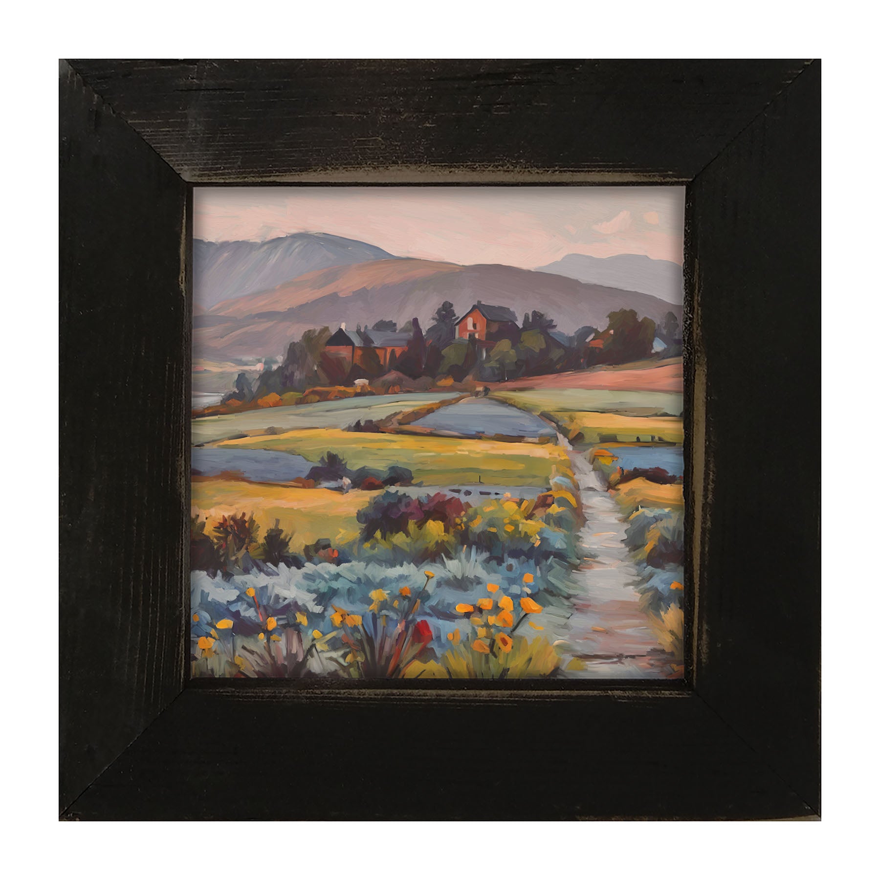 Farmhouse Path - Framed art