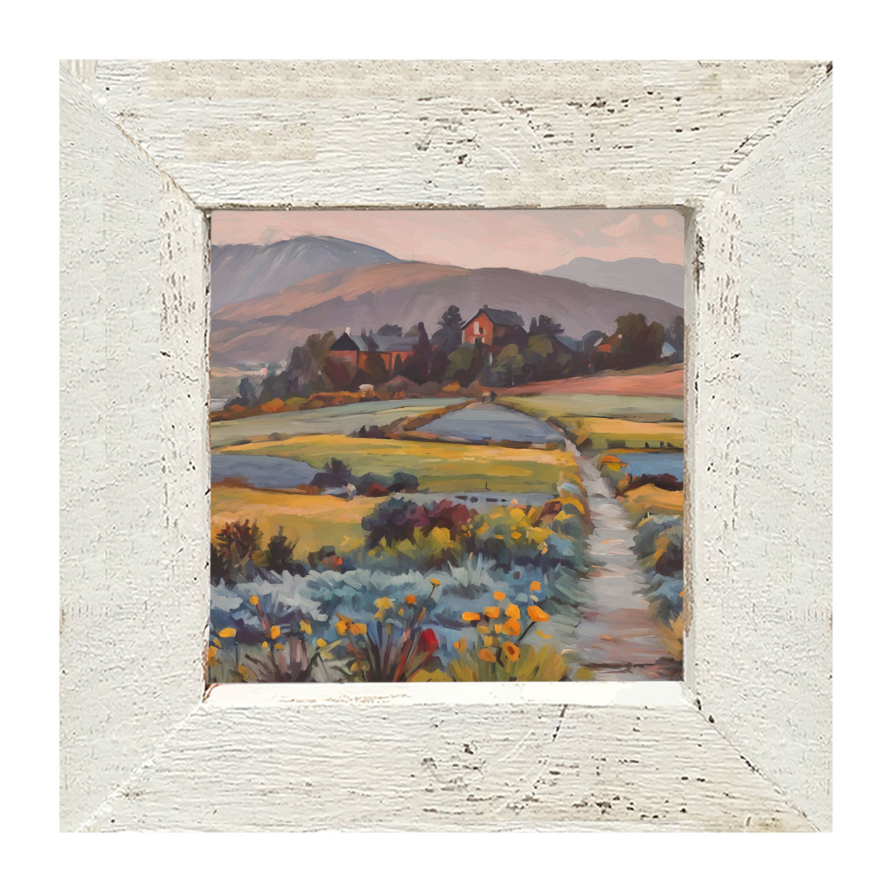 Farmhouse Path - Framed art